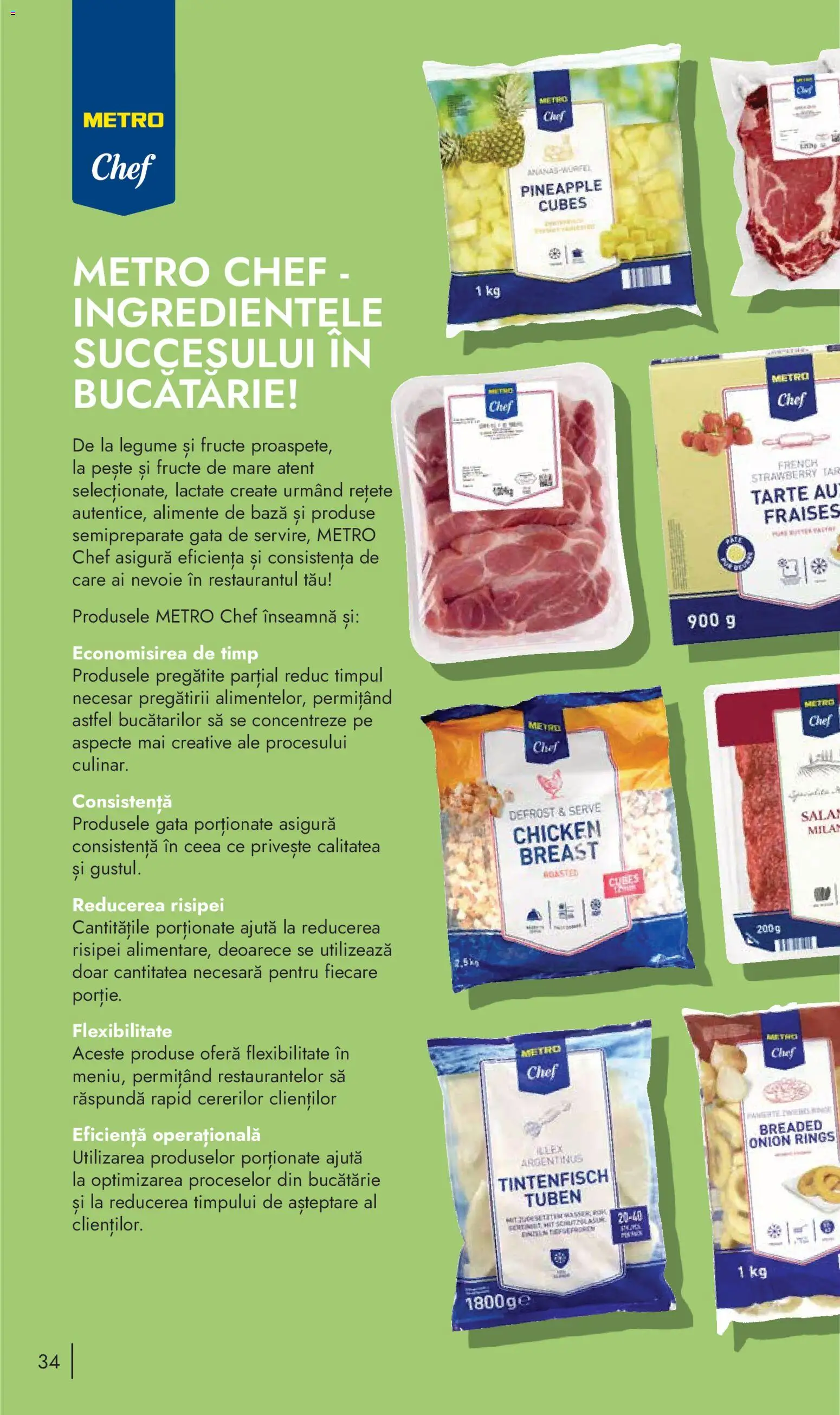 Noul catalog Metro – valabil de la 10.11.2025 | Pagină: 34 | Produse: Bucătărie, Pește, Legume, Fructe