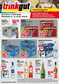 Trinkgut Prospekt Simbach/Inn ab 26.10.2026 gültig