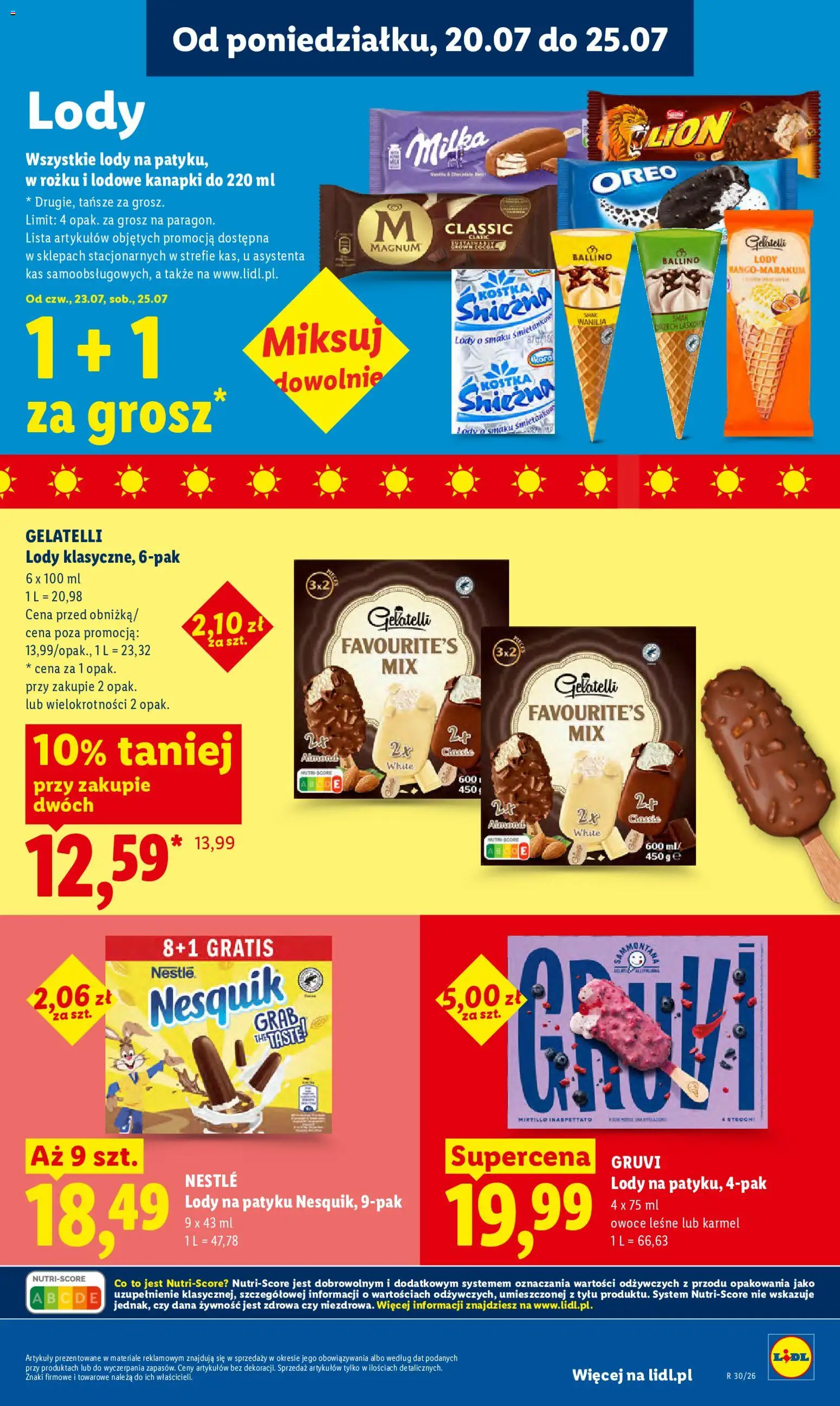 Lidl Polsko leták od 23.07.2026 | Strana: 73 | Produkty: Milka, Nesquik, Oreo, Gelatelli