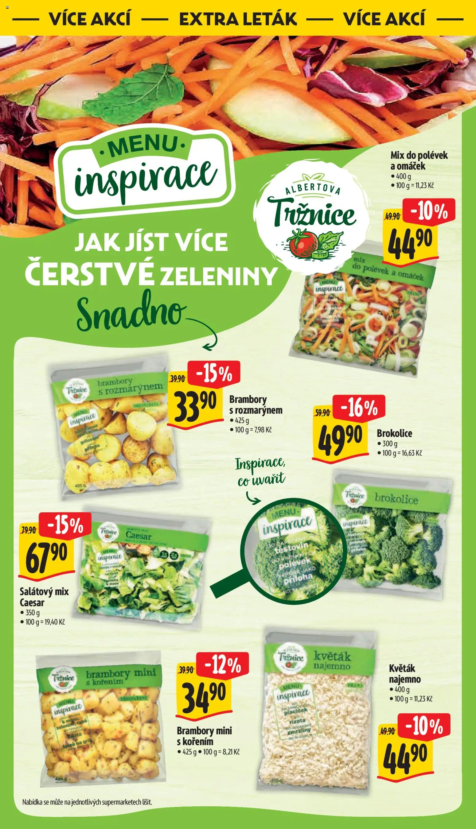 Albert leták - Supermarket od 19.08.2026 | Strana: 41 | Produkty: Květák, Brokolice, Brambory