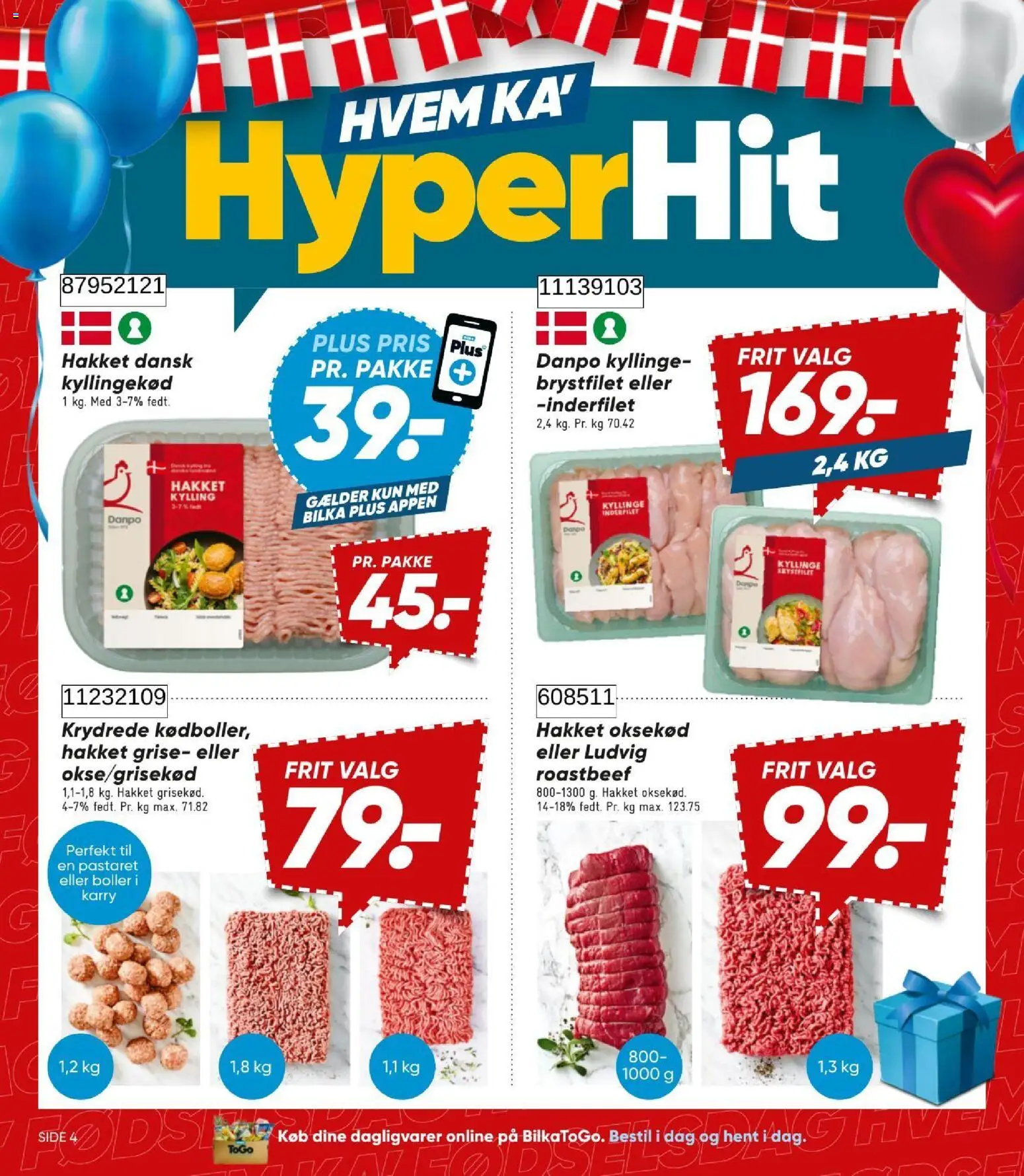 Bilka tilbudsavis – gyldig fra 21/08/2026 | Side: 4 | Produkter: Dagligvarer, Karry, Oksekød, Roastbeef