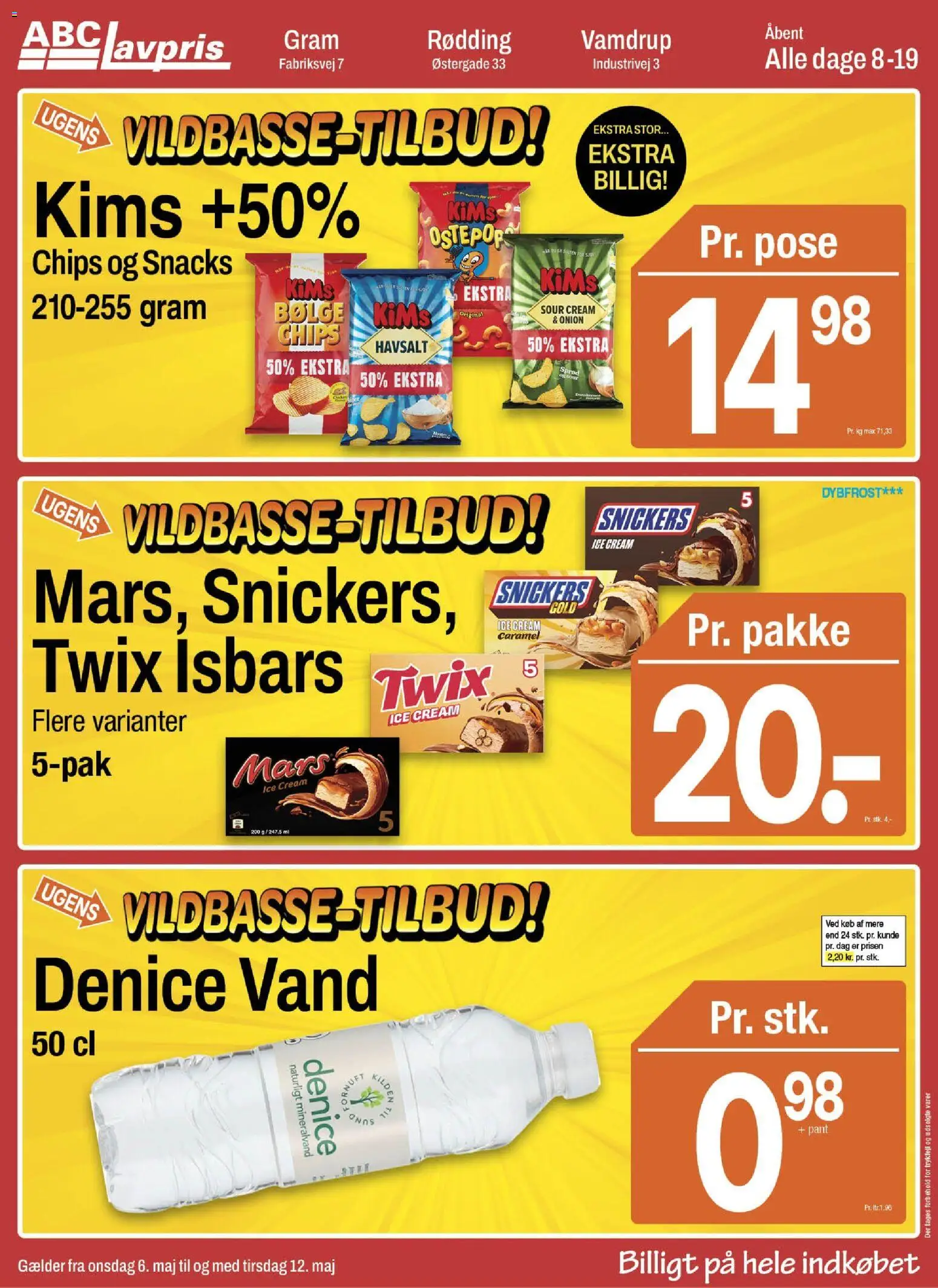 Abc Lavpris tilbudsavis – gyldig fra 06.05.2026 | Side: 2 | Produkter: Chips, Iogurteira
