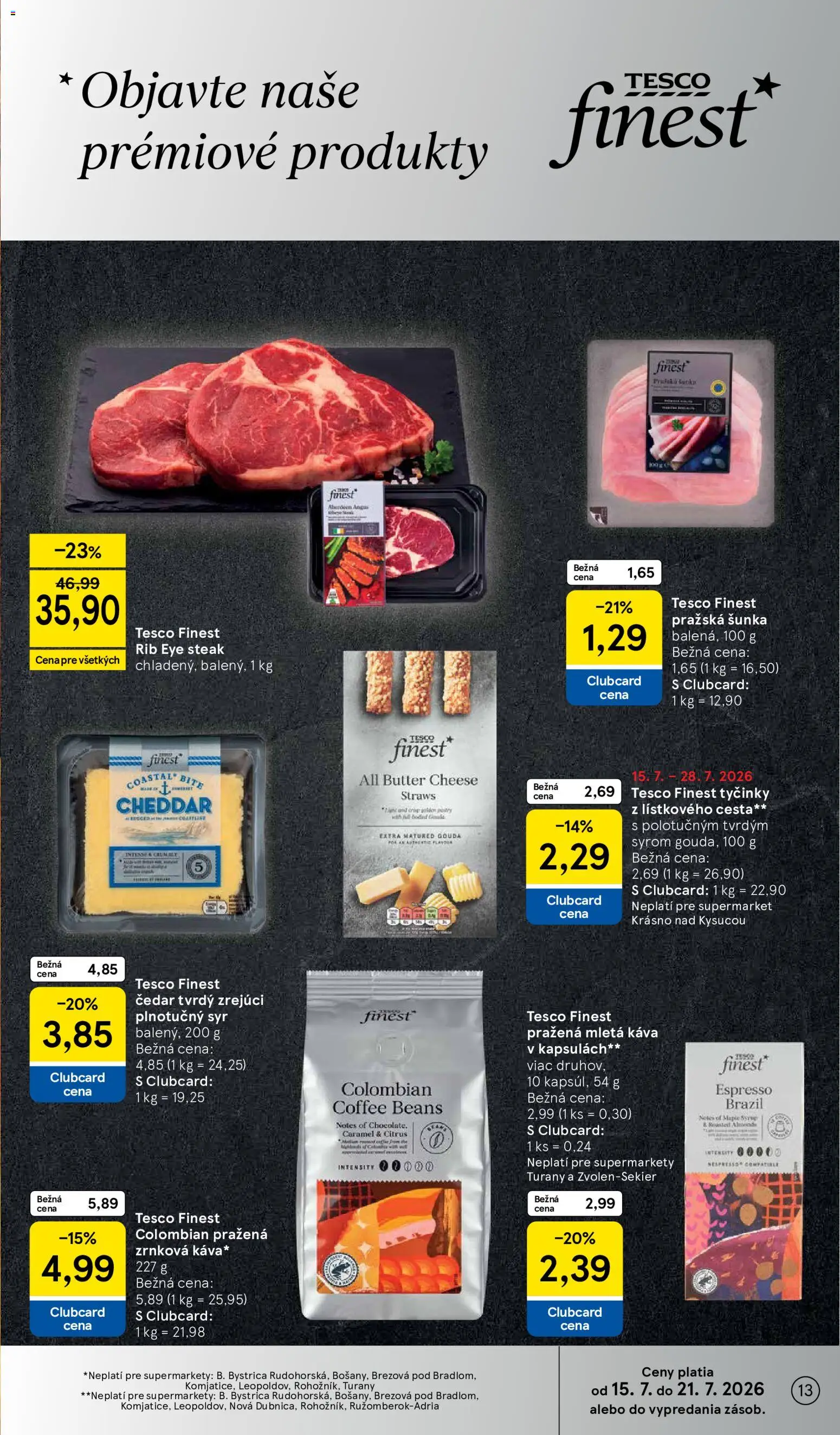 Nové Tesco akcie – leták je platný od 15.07.2026 | Strana: 13