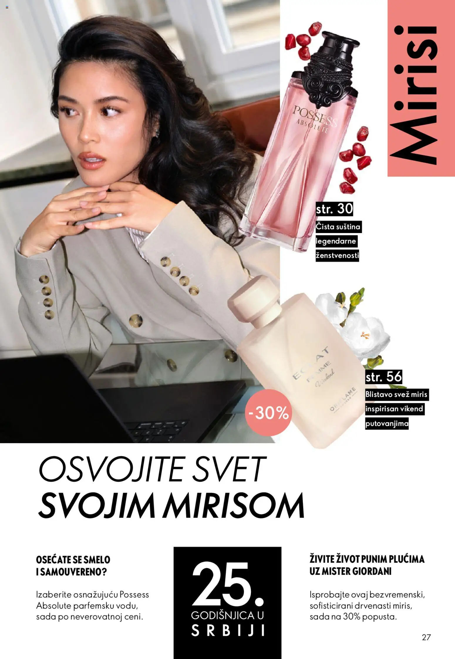 Oriflame katalog - važi od 26.08.2026 | Strana: 27 | Proizvode: Miris