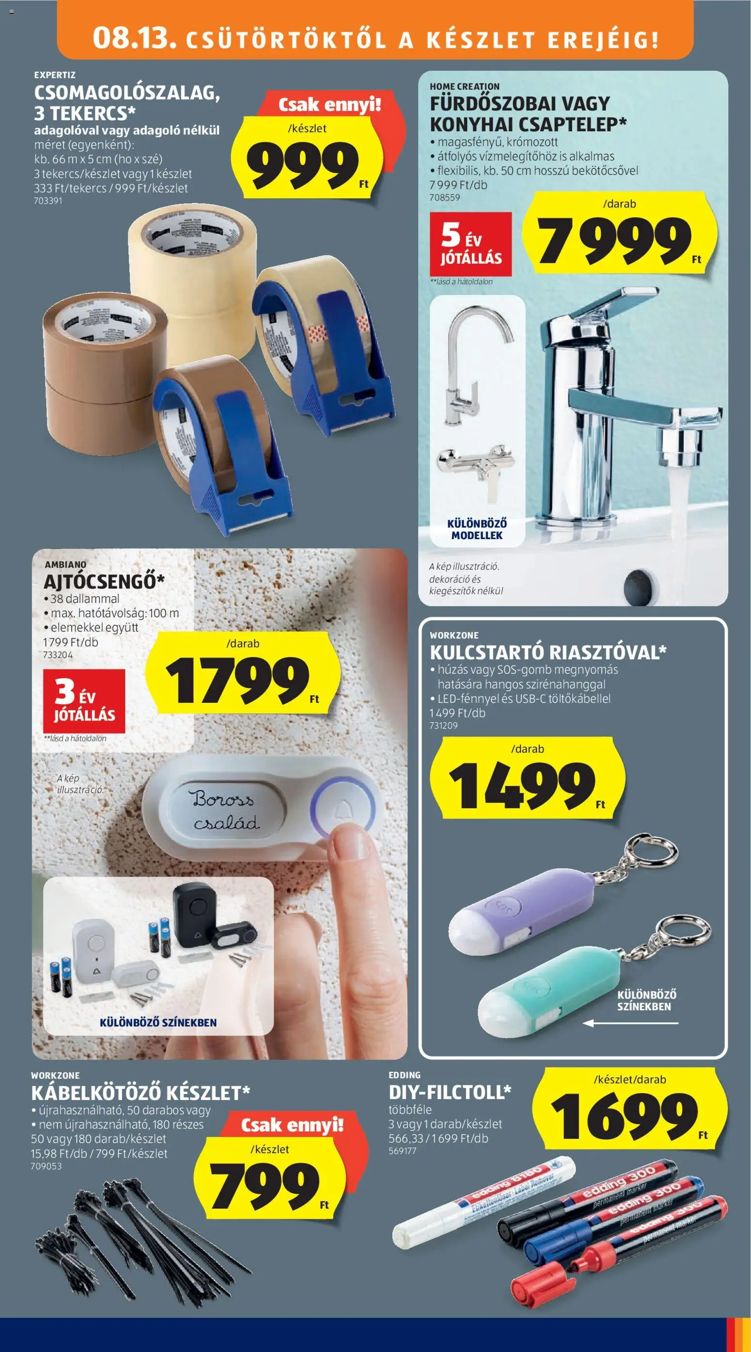 Aldi akciós ujság - amely érvényes a következő dátumtól: 2026.08.13. | Oldal: 35 | Termékek: Dekoráció