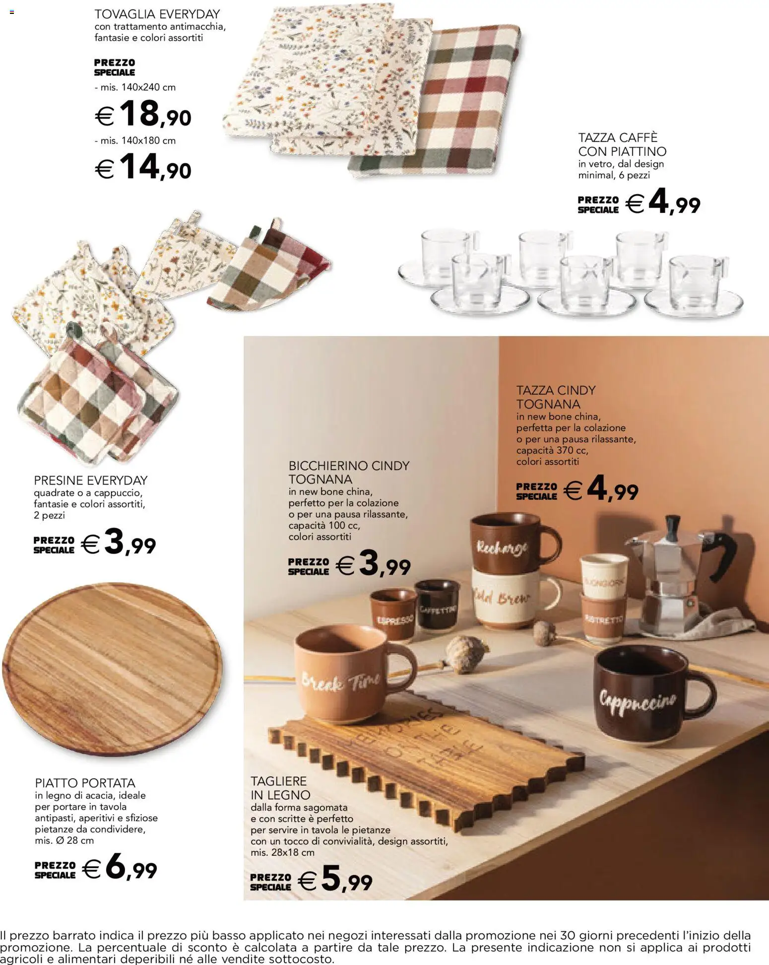 Volantino Esselunga S del 08/10/2026 | Pagina: 7 | Prodotti: Cappuccino, Caffè, Basso, Tovaglia