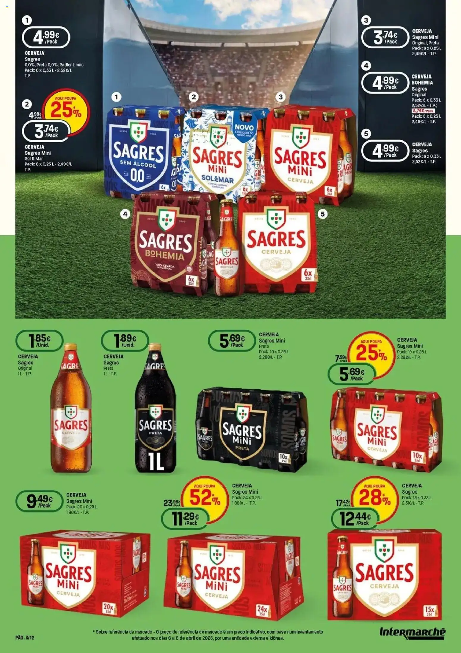 Intermarché - O melhor mundial serve-se em casa │ válido de 04.06.2026 | Página: 3 | Produtos: Base, Cerveja