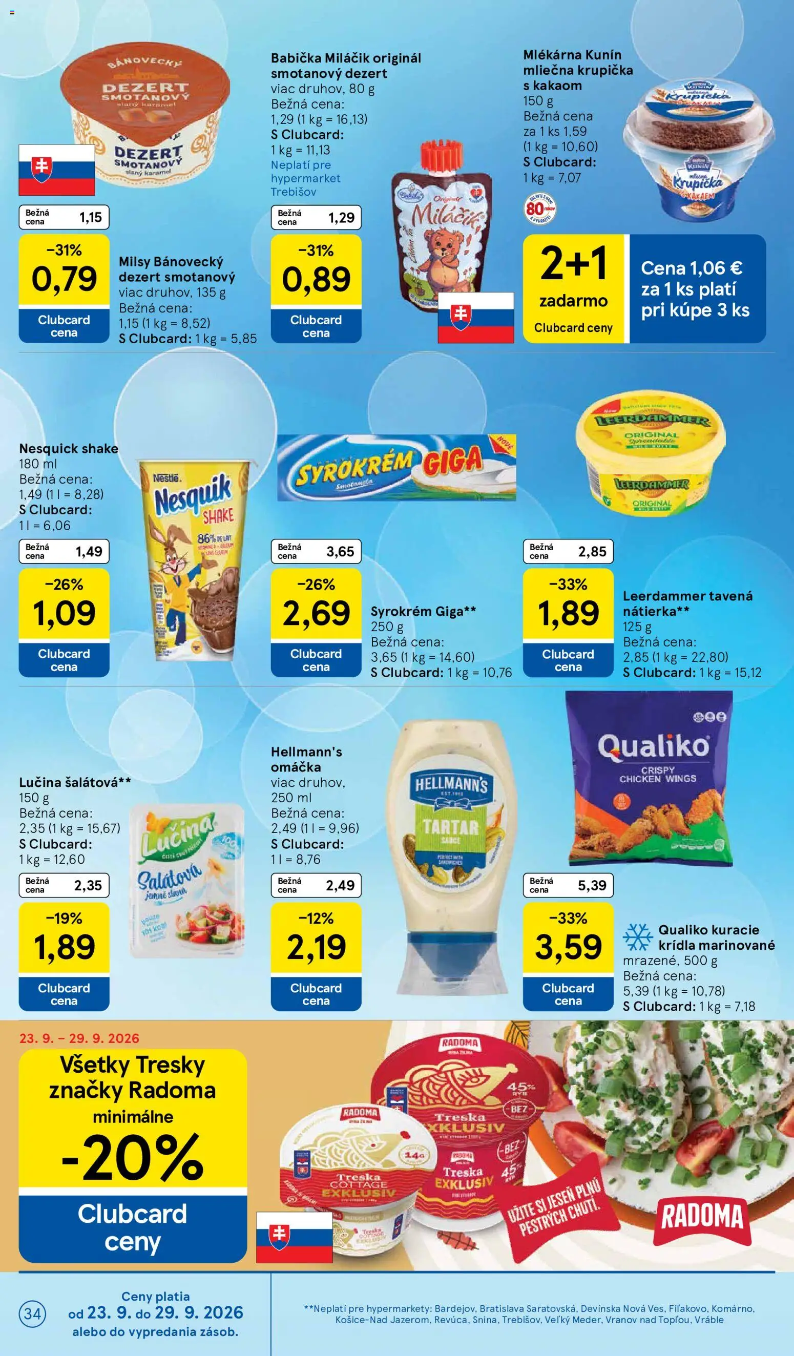 Nové Tesco akcie – leták je platný od 23.09.2026 | Strana: 34
