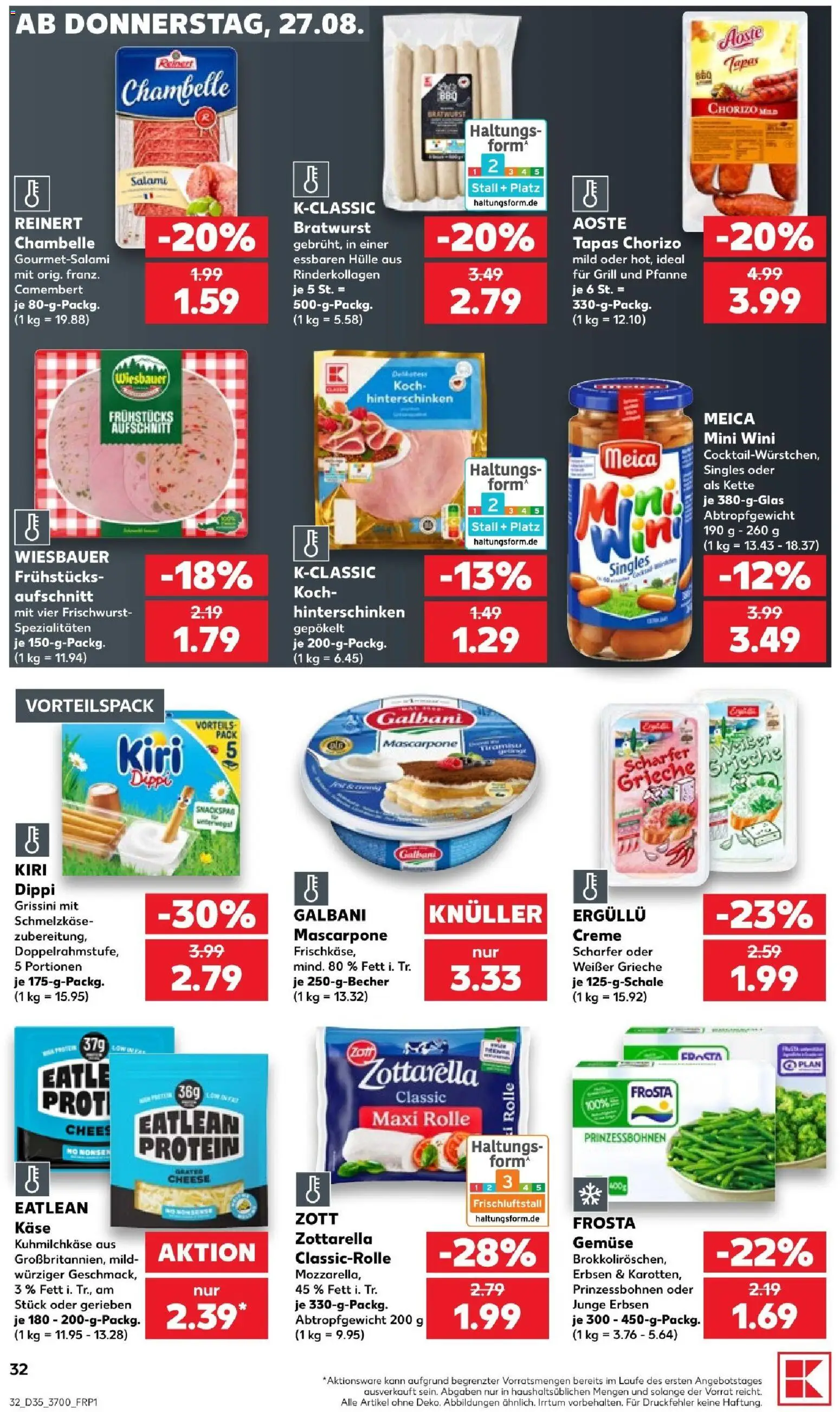 Kaufland Německo leták - Rostock od 27.08.2026 | Strana: 34 | Produkty: Dressing, Knorr, Paprika, Pesto