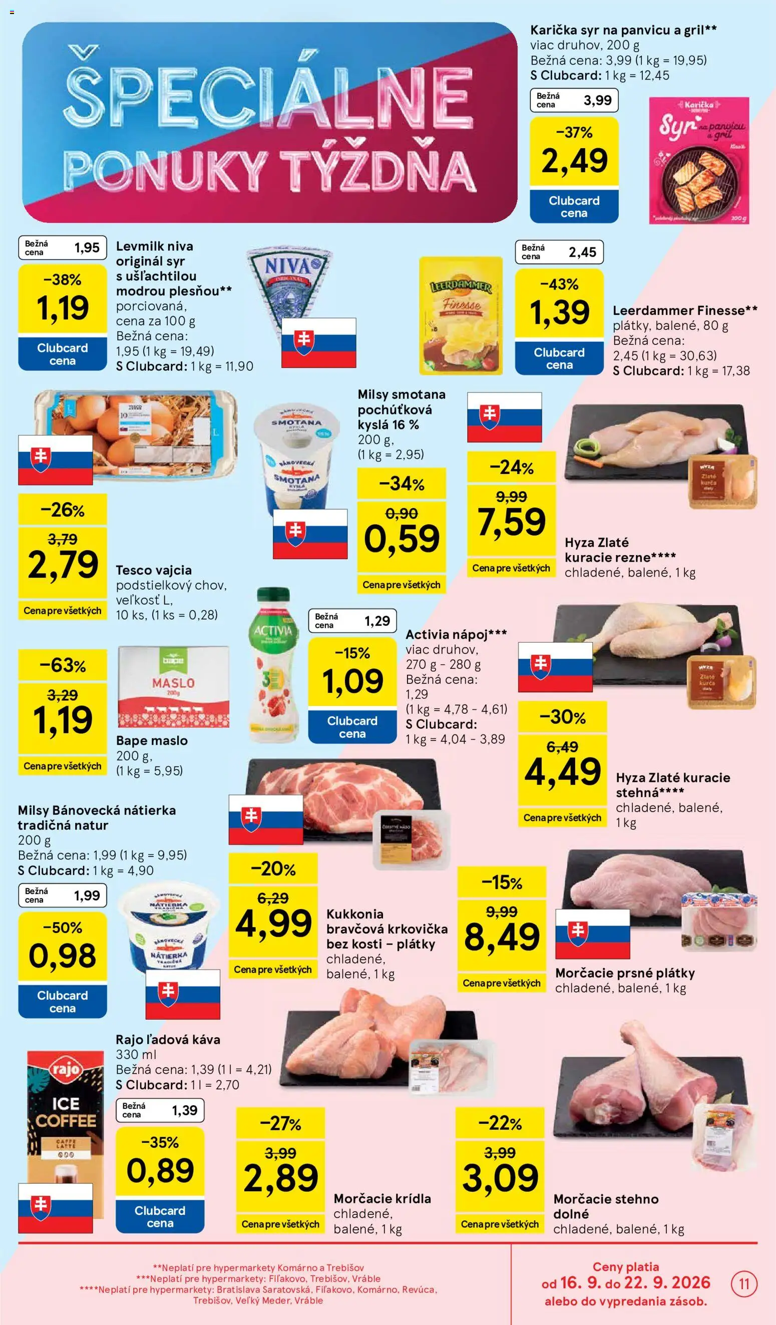 Nové Tesco akcie – leták je platný od 16.09.2026 | Strana: 11