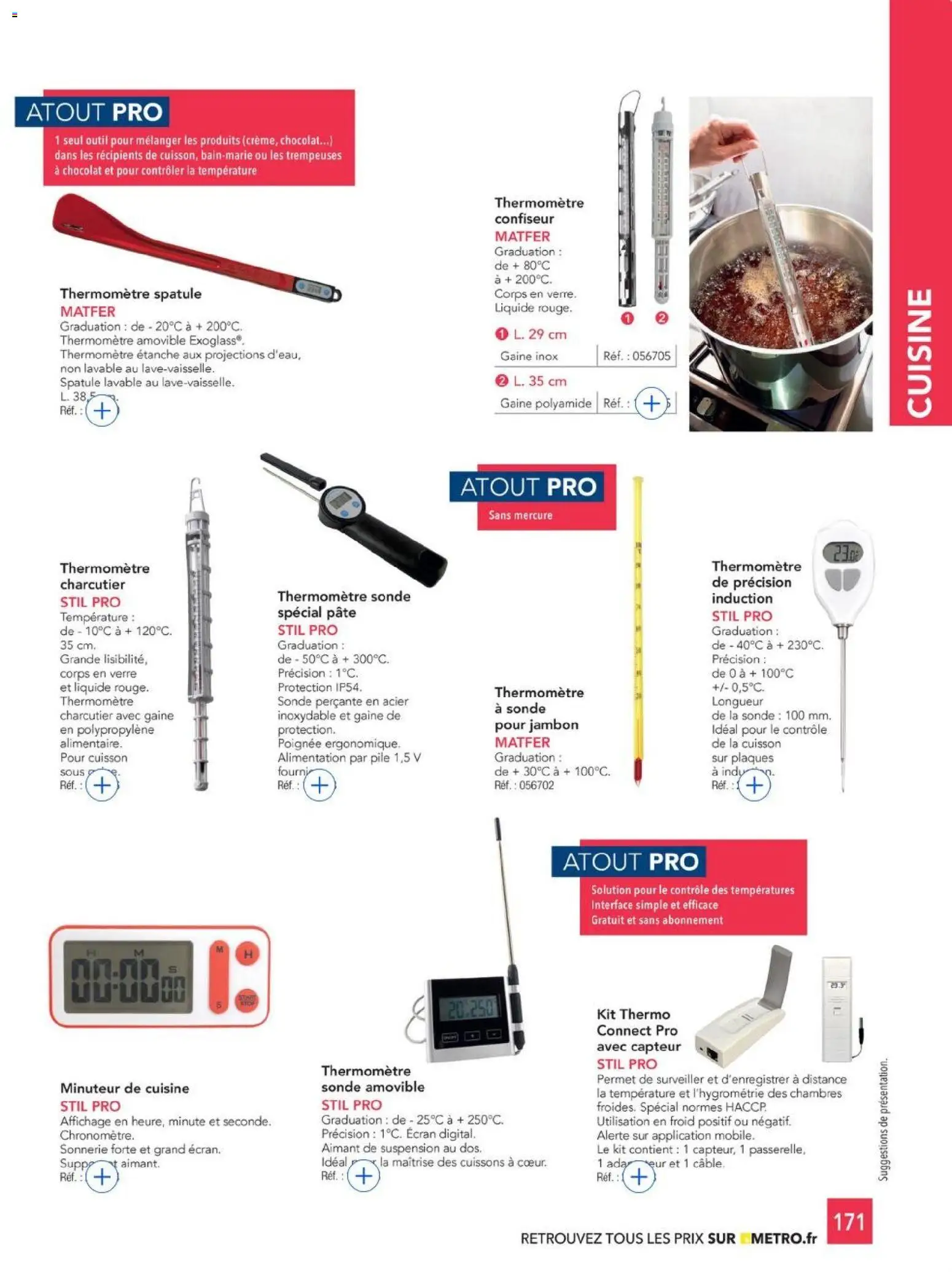 {H1} | Page: 171 | Produits: Aimant, Thermomètre, Pâte, Chocolat
