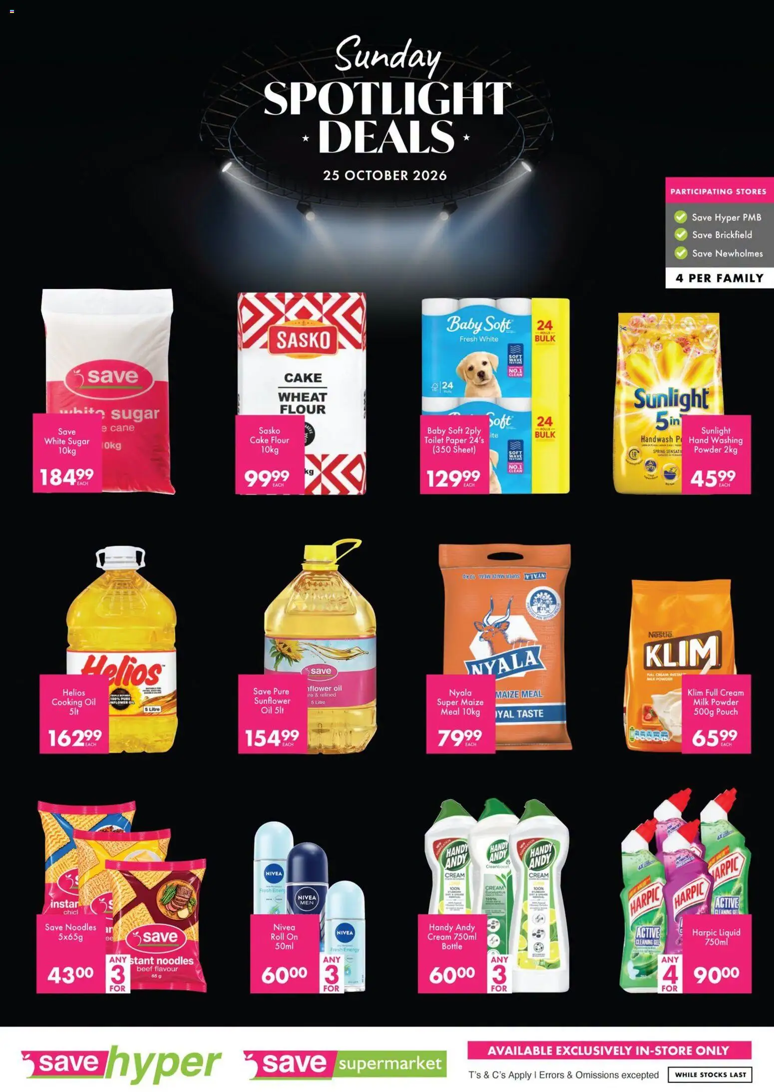 New Save catalogue – valid from 25/10/2026 | Page: 2 | Products: Toilet, Powder, Beef, Cream cream