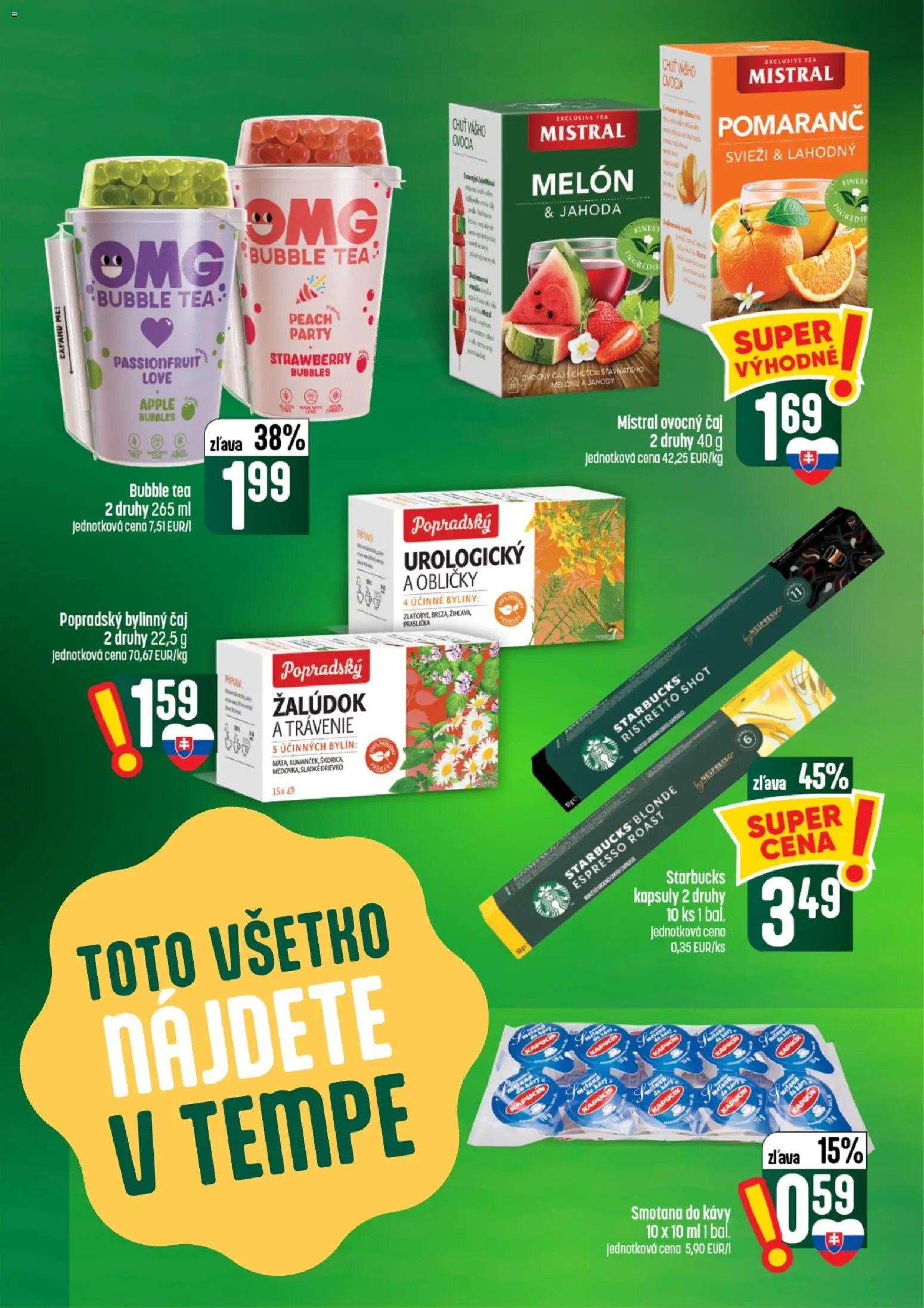 Nové COOP Jednota akcie – leták je platný od 13.08.2026 | Strana: 46 | Produkty: Smotana, Apple, Jahody, Bylinný čaj