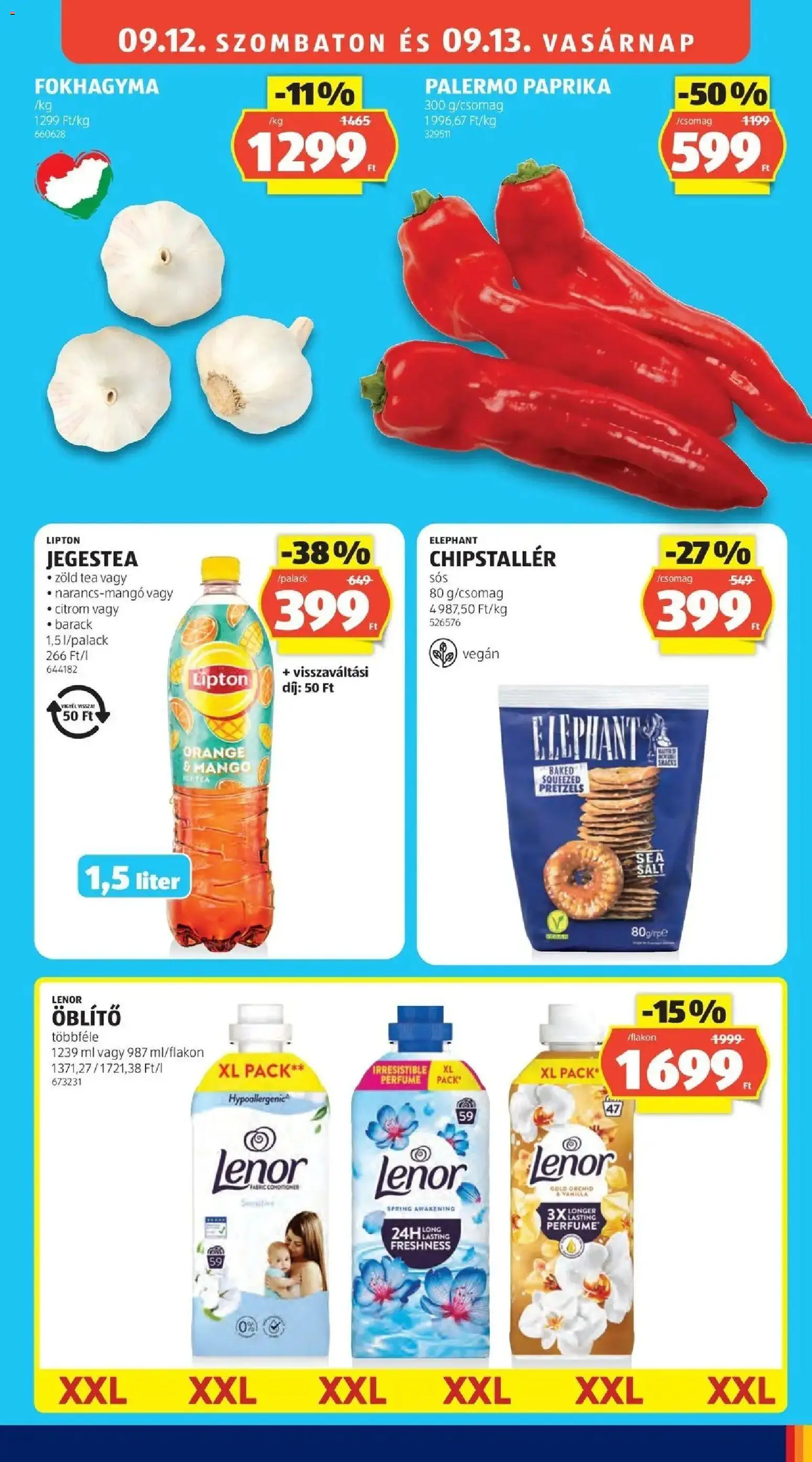Aldi akciós ujság - amely érvényes a következő dátumtól: 2026.09.05. | Oldal: 21 | Termékek: Lenor, Öblítő, Tea, Vegán