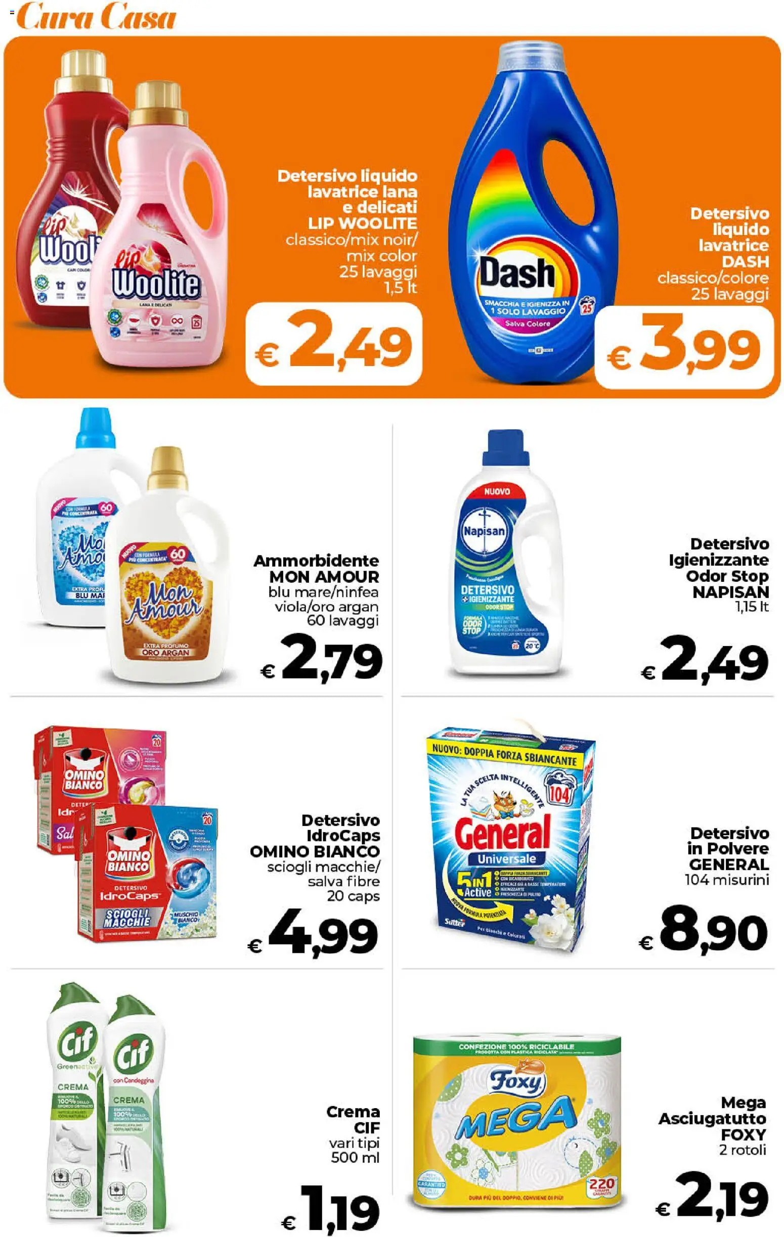 Volantino Ipercoop del 21/08/2026 | Pagina: 48 | Prodotti: Ammorbidente, Candeggina, Lavatrice, Profumo