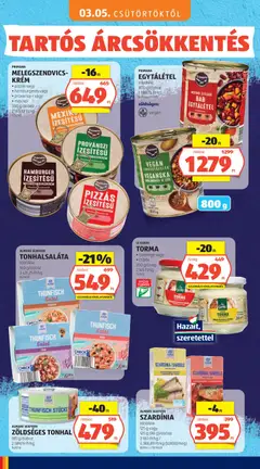 LE GUSTO TORMA, csemege vagy csípős, 200 g/üveg - amely érvényes a következő dátumtól: 03.05.2026 | Oldal: 14