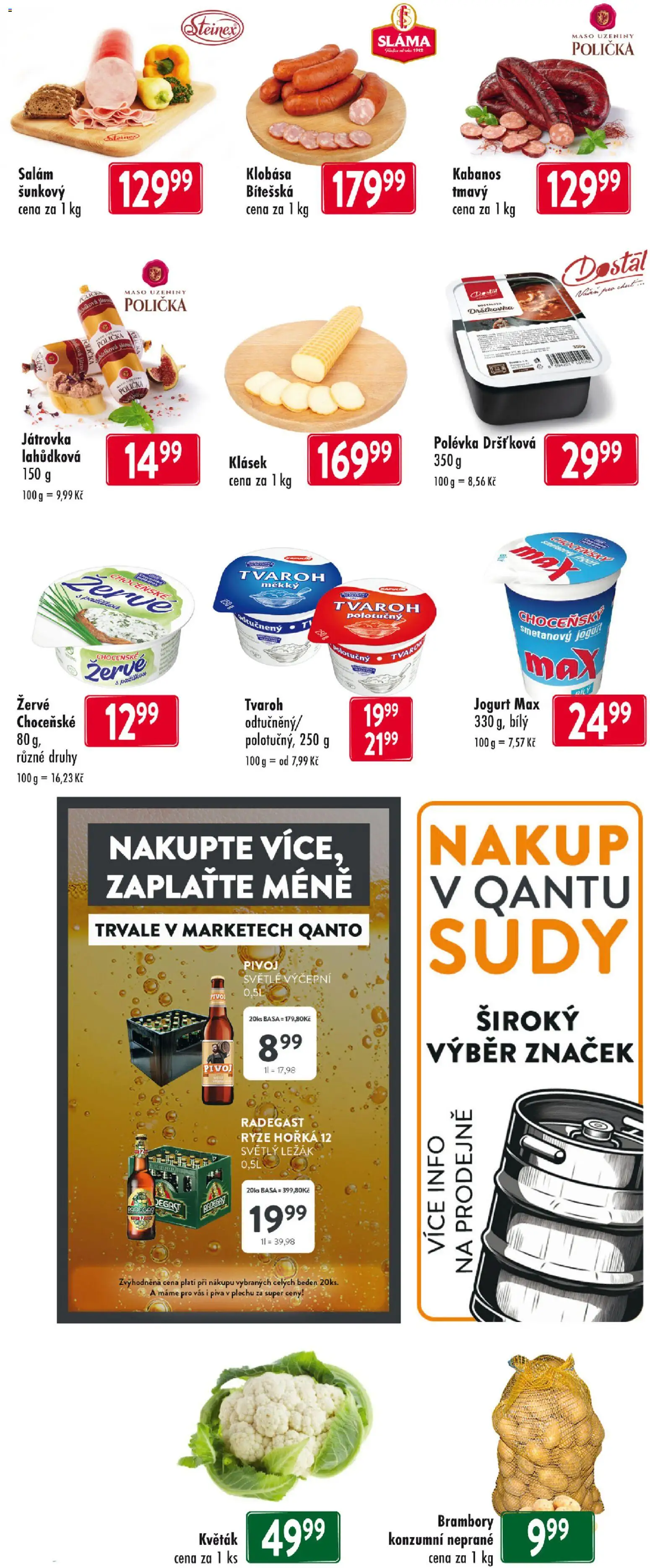 Astur & Qanto leták od 16.04.2026 | Strana: 3 | Produkty: Salám, Klobása, Tvaroh odtučněný, Maso