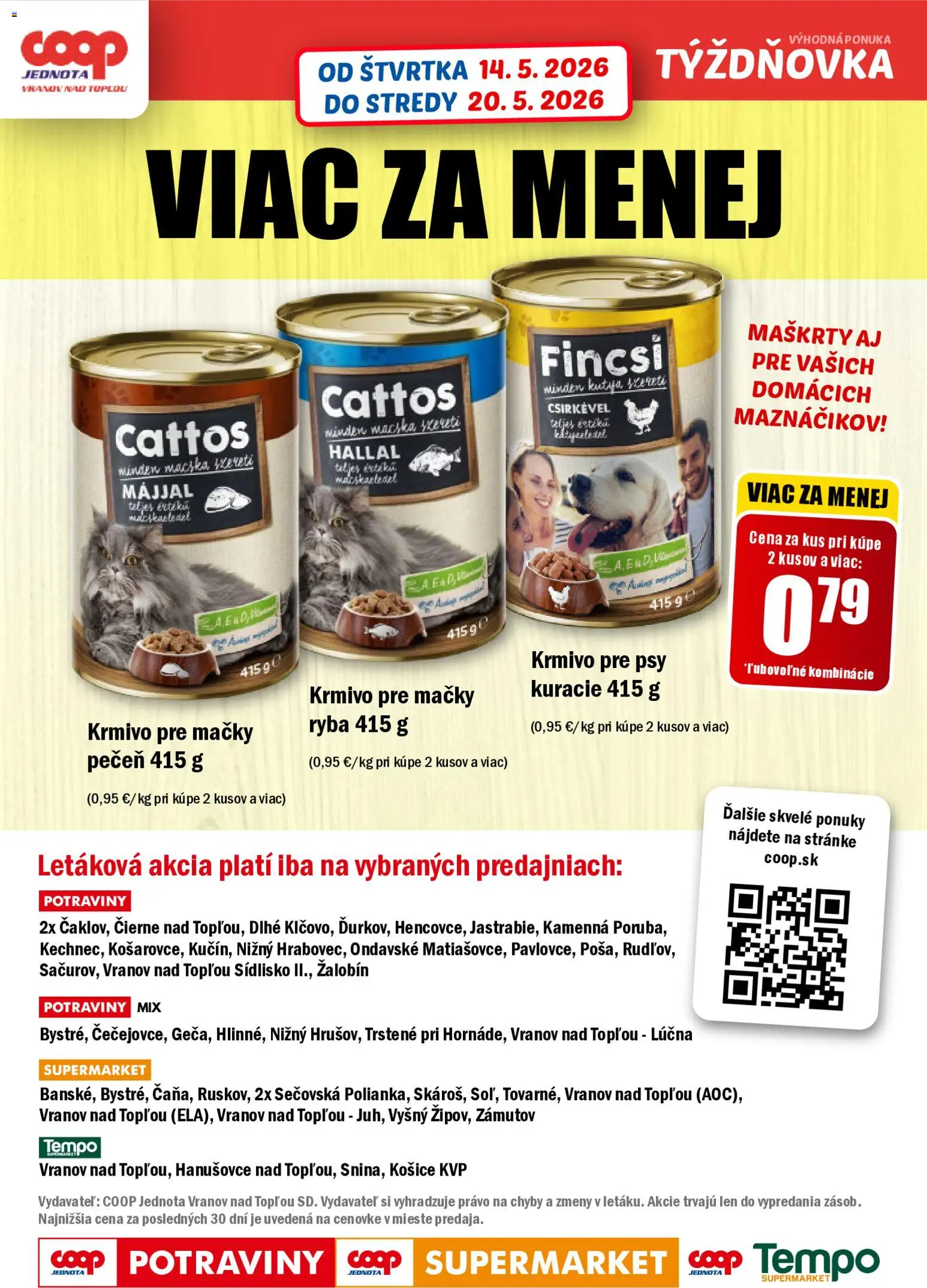 Nové COOP Jednota akcie – leták je platný od 14.05.2026 | Strana: 18 | Produkty: Ryba
