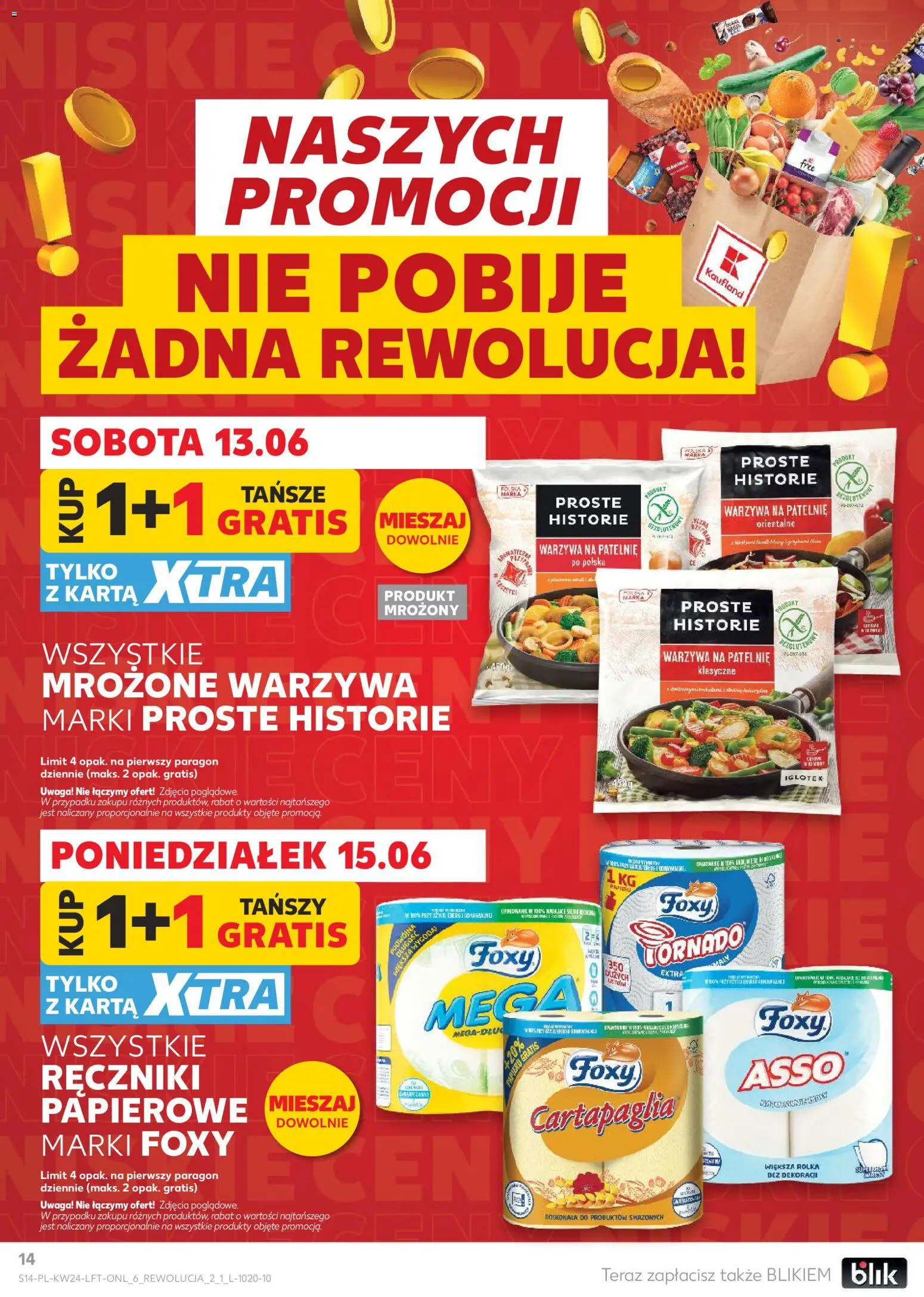 Kaufland gazetka od 11.06.2026 | Strona: 14 | Produkty: Karta, Warzywa na patelnie, Patelnie, Warzywa