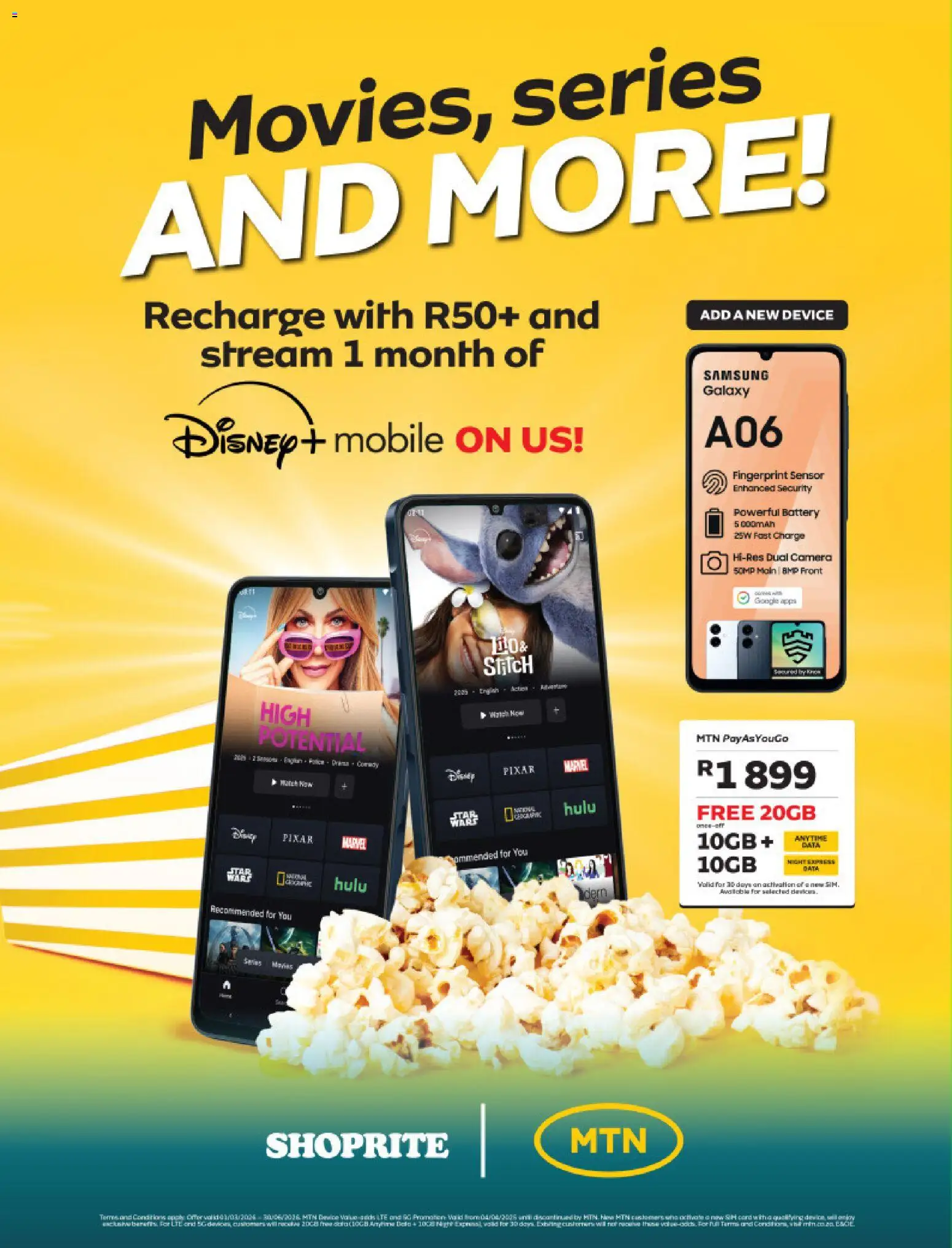 New Shoprite catalogue – valid from 24.05.2026 | Page: 3 | Products: Sim, Smartphone, Camera, Battery