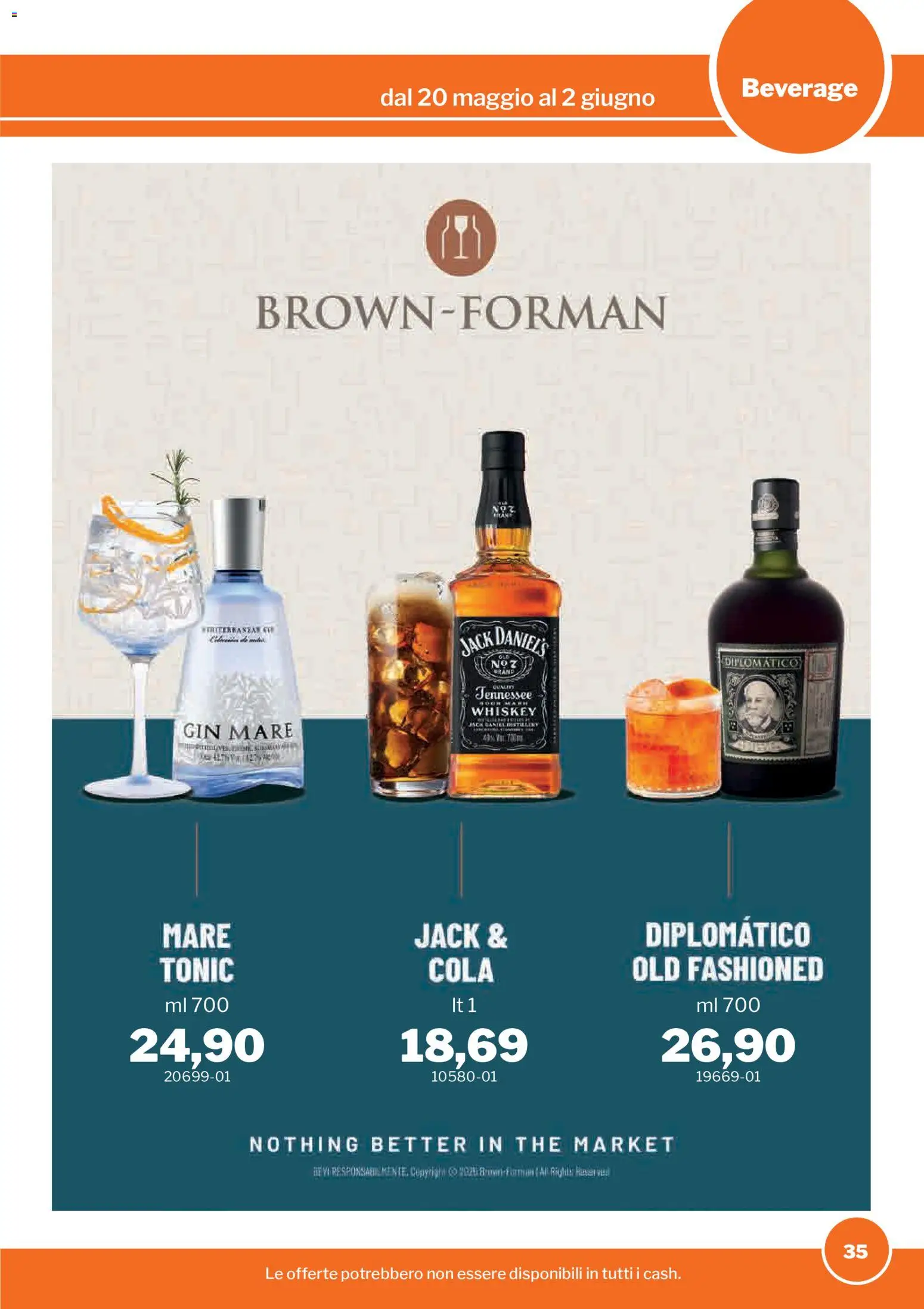 Volantino Sogegross del 20.05.2026 | Pagina: 35 | Prodotti: Gin, The