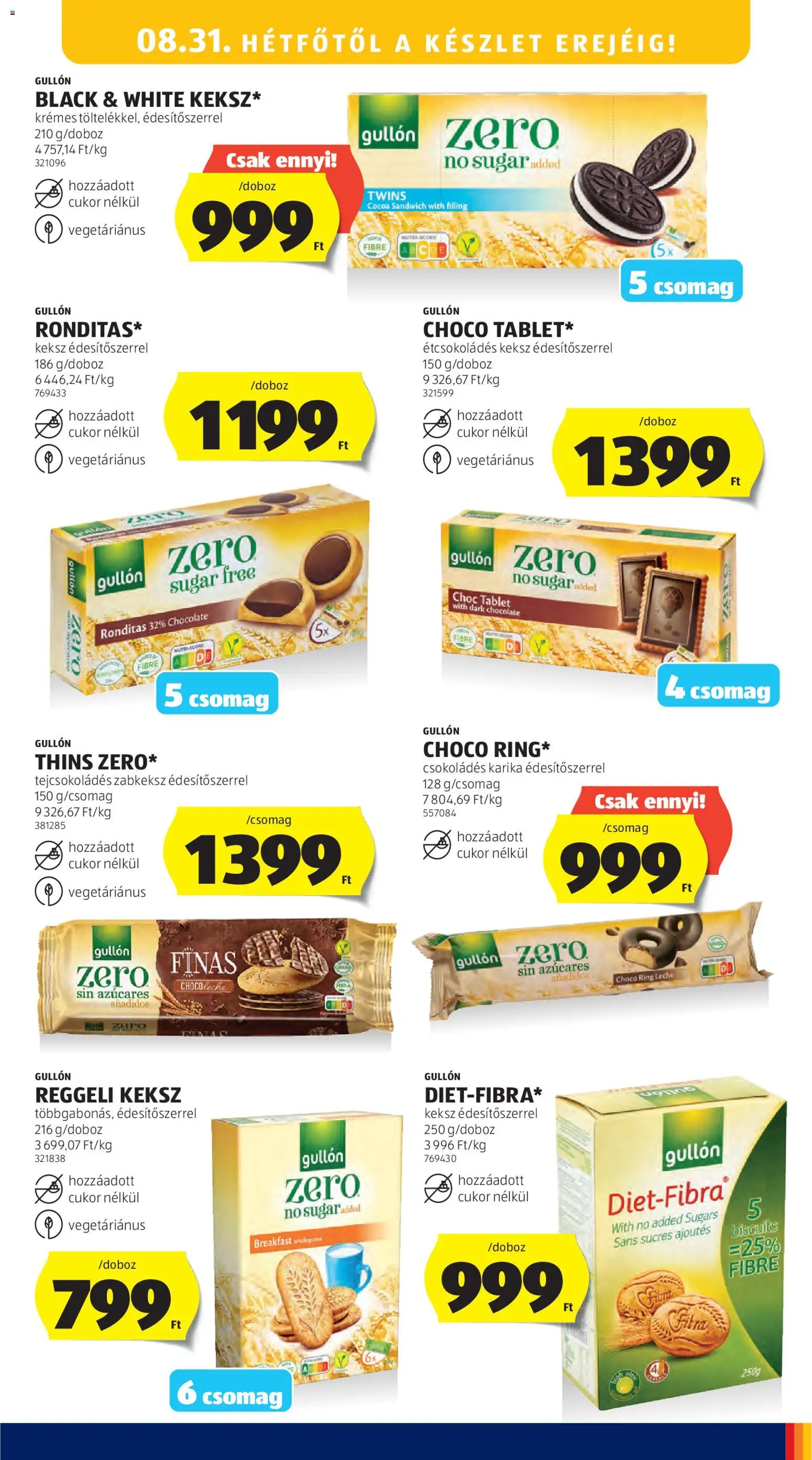 Aldi akciós ujság - amely érvényes a következő dátumtól: 2026.08.27. | Oldal: 25 | Termékek: Zabkeksz, Tablet, Keksz, Cukor