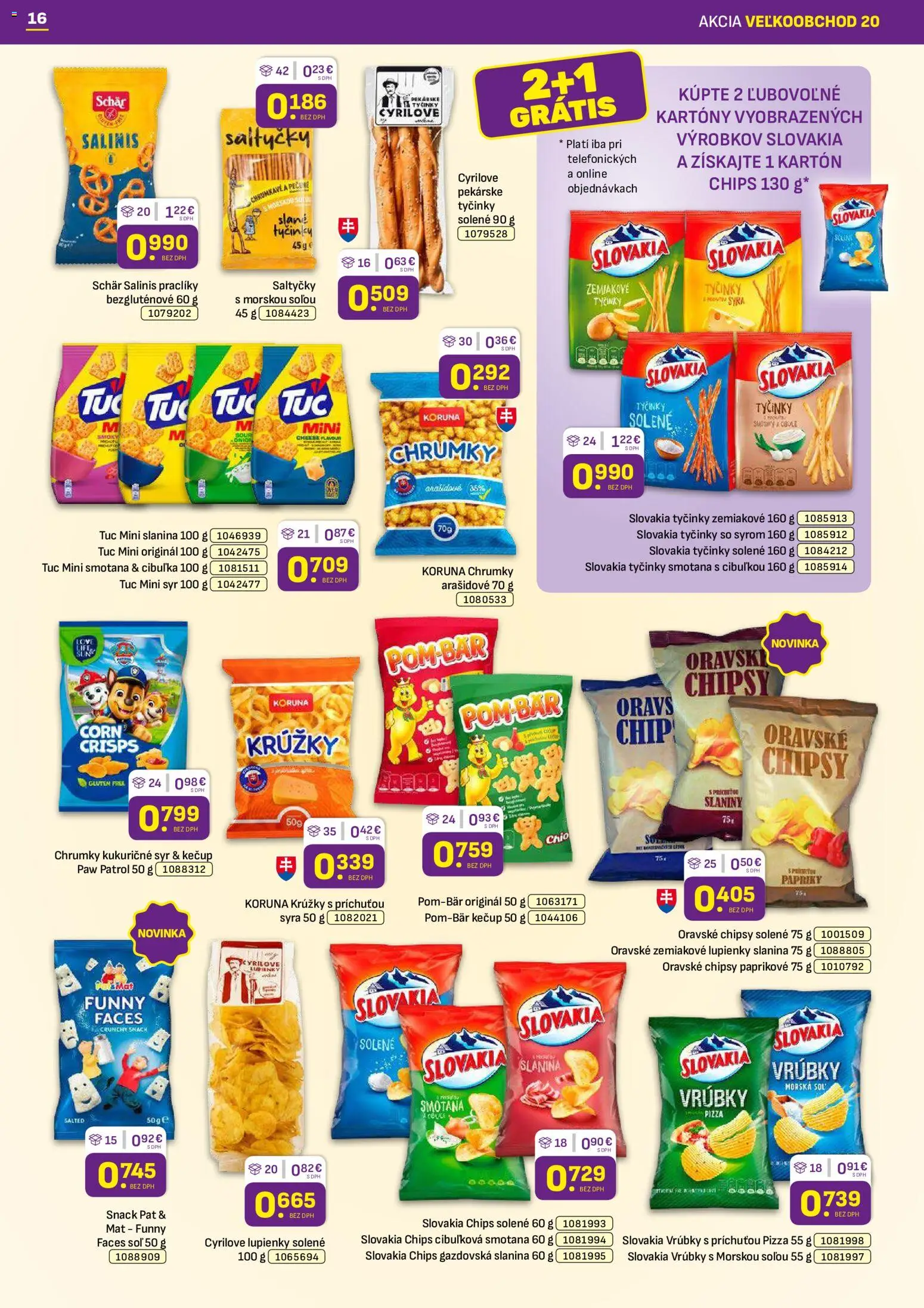 Nové Libex akcie – leták je platný od 05.10.2026 | Strana: 16 | Produkty: Syr, Slanina, Smotana, Soľ