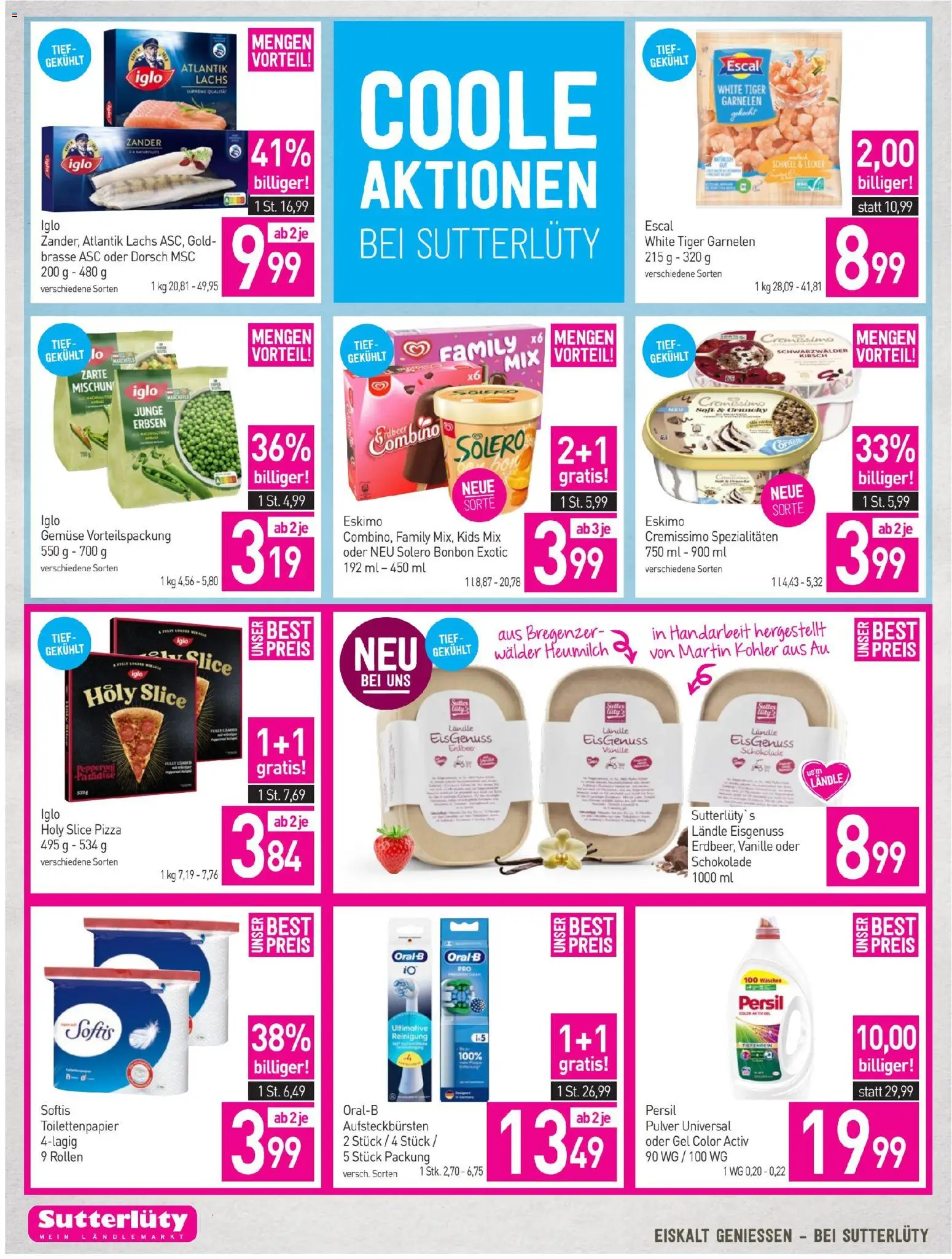 Sutterlüty Flugblatt gültig ab 28.05.2026 | Seite: 18 | Produkte: Gemüse, Erbsen, Schokolade, Pizza