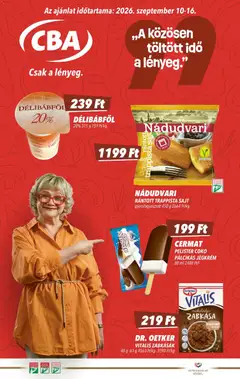 CBA akciós újság - amely érvényes a következő dátumtól: 2026.09.10.