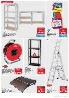 Ljestve, od aluminija gazište 3x7 maksimalna nosivost cca. 150 kg - Pregled kataloga iz trgovine Kaufland, vrijedi od 16.09.2026 | Stranica: 13