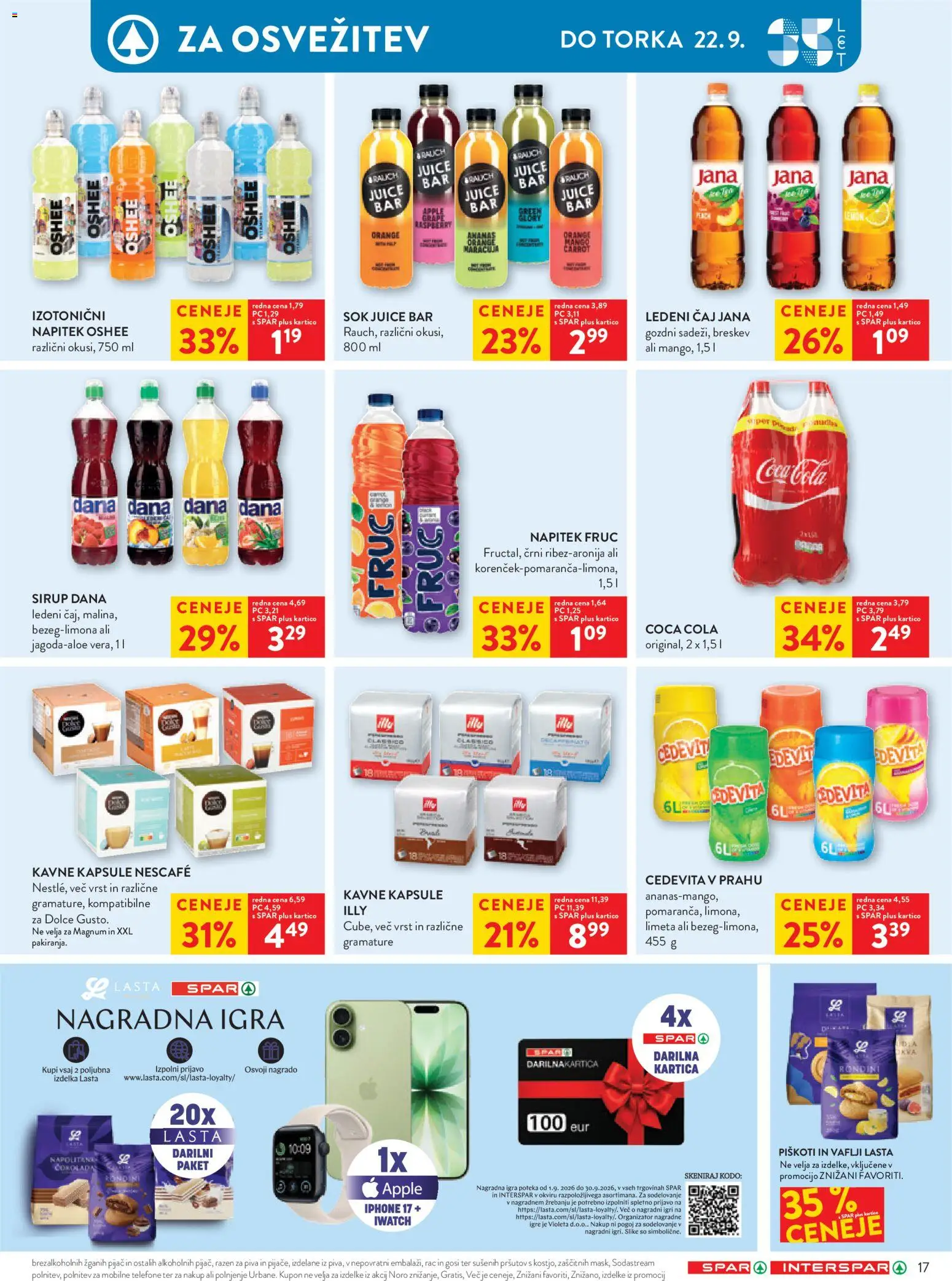 Novi Spar katalog ponudbe – veljaven od 16.09.2026 | Stran: 25 | Izdelki: Sirup, Sok, Mango, Breskev