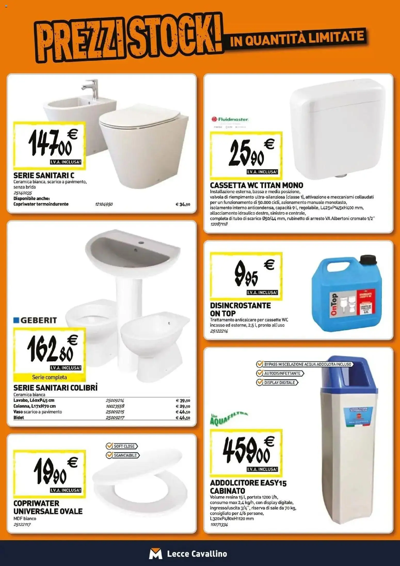 Nuovo TECNOMAT catalogo Cavallino dal 27/08/2026 > offerte anteprima 🛍️ | Pagina: 4 | Prodotti: Anticalcare, Pavimento, Sale, WC