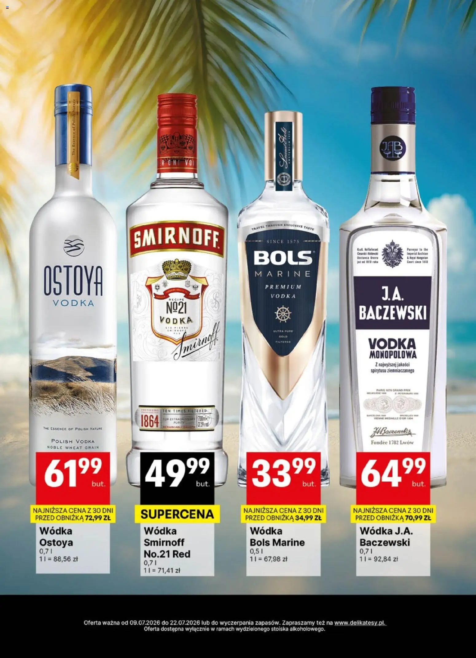 Delikatesy Centrum gazetka - DeliBarek od 09.07.2026 | Strona: 9 | Produkty: Vodka, Wódka