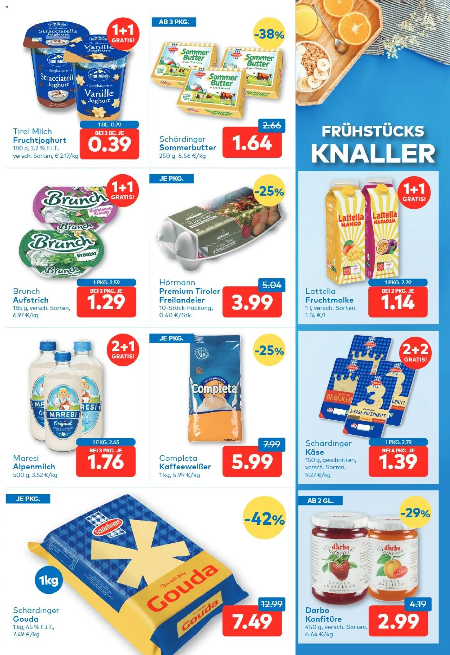 T&G Salzburg gültig ab 24.09.2026 | Seite: 3 | Produkte: Erdbeeren, Vanille, Milch, Käse