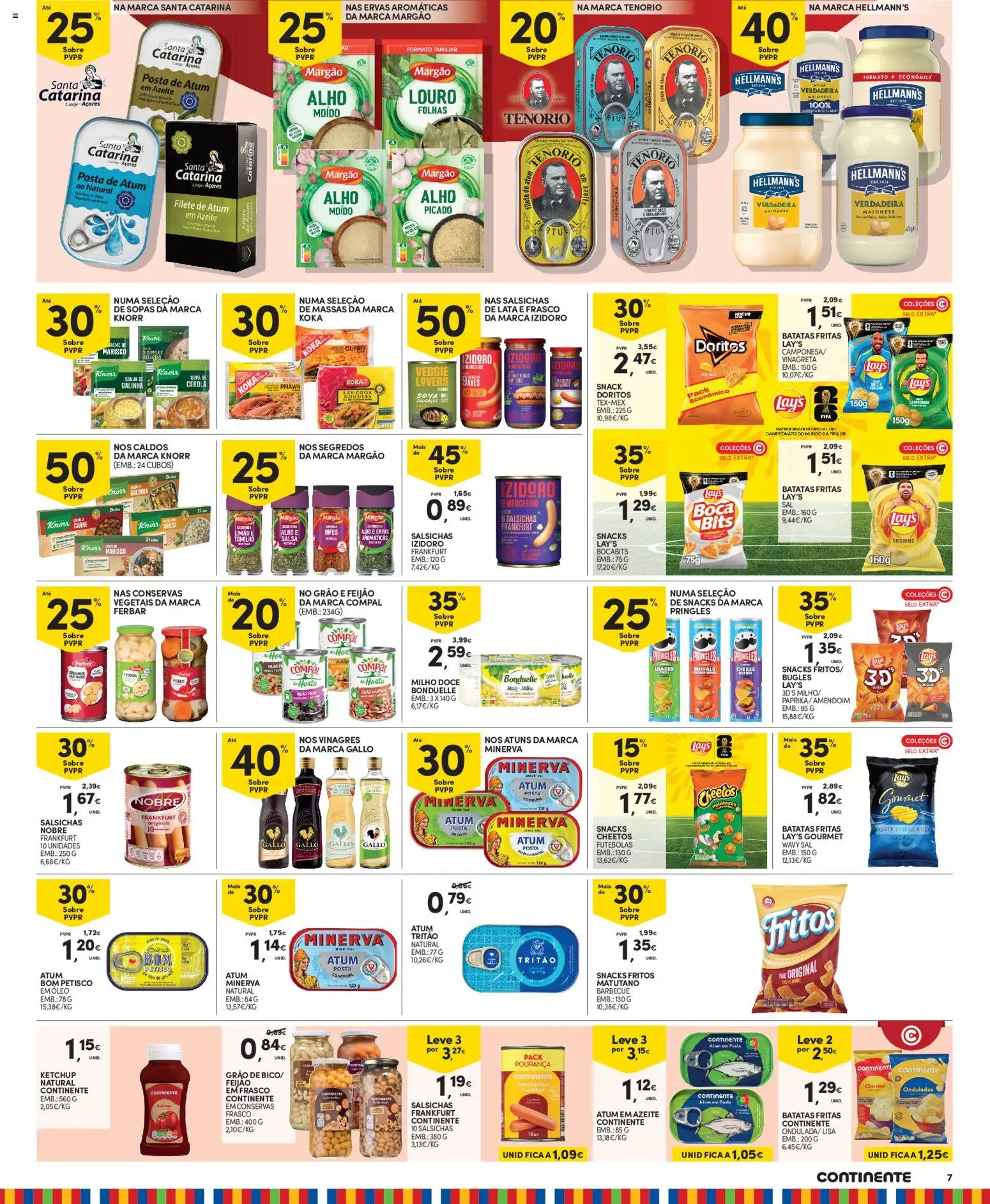 Continente Madeira │ válido de 23/06/2026 | Página: 9 | Produtos: Atum, Azeite, Knorr, Cogumelos