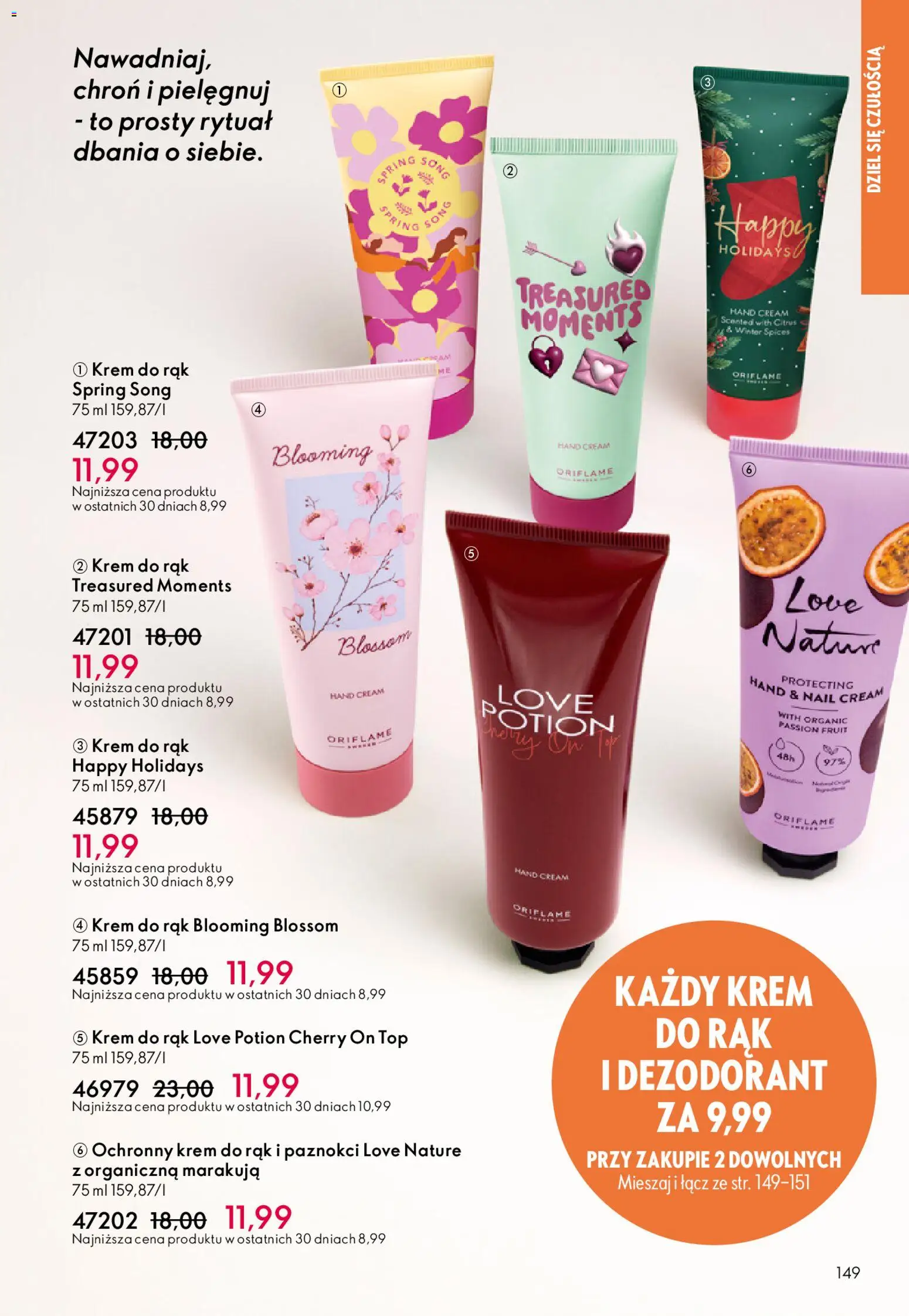 Oriflame Katalog 7 2026 od 06.05.2026 | Strona: 149 | Produkty: Top, Krem do rąk, Krem, Dezodorant