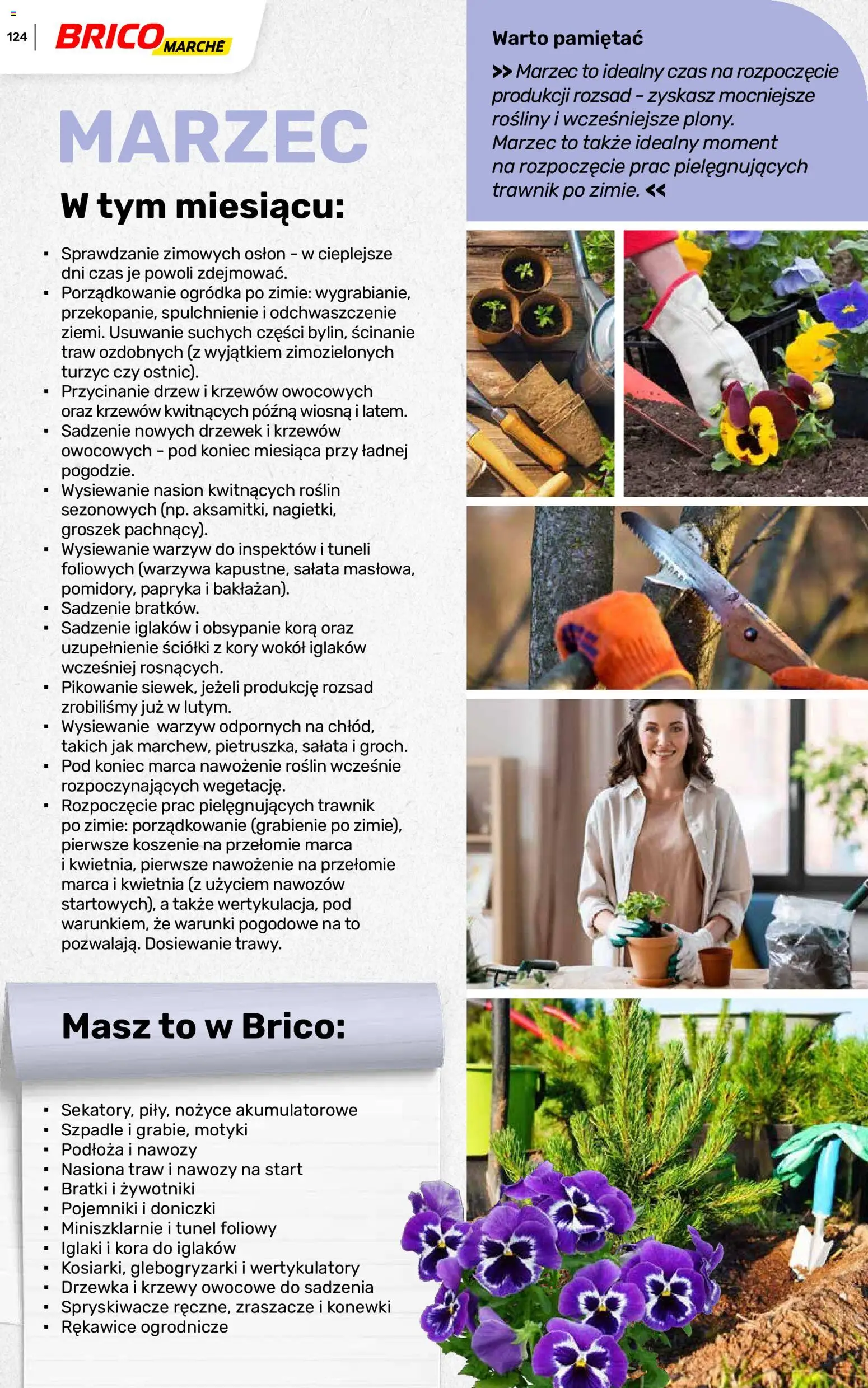 Brico Marché gazetka - Wiosna od 04.03.2026 | Strona: 124 | Produkty: Groszek, Tunel foliowy, Papryka, Rosliny