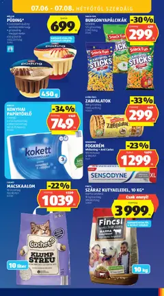 Aldi akciós újság - amely érvényes a következő dátumtól: 2026.07.02. | Oldal: 41 | Termékek: Puding, Macskaalom, Kutyaeledel, Fogkrém
