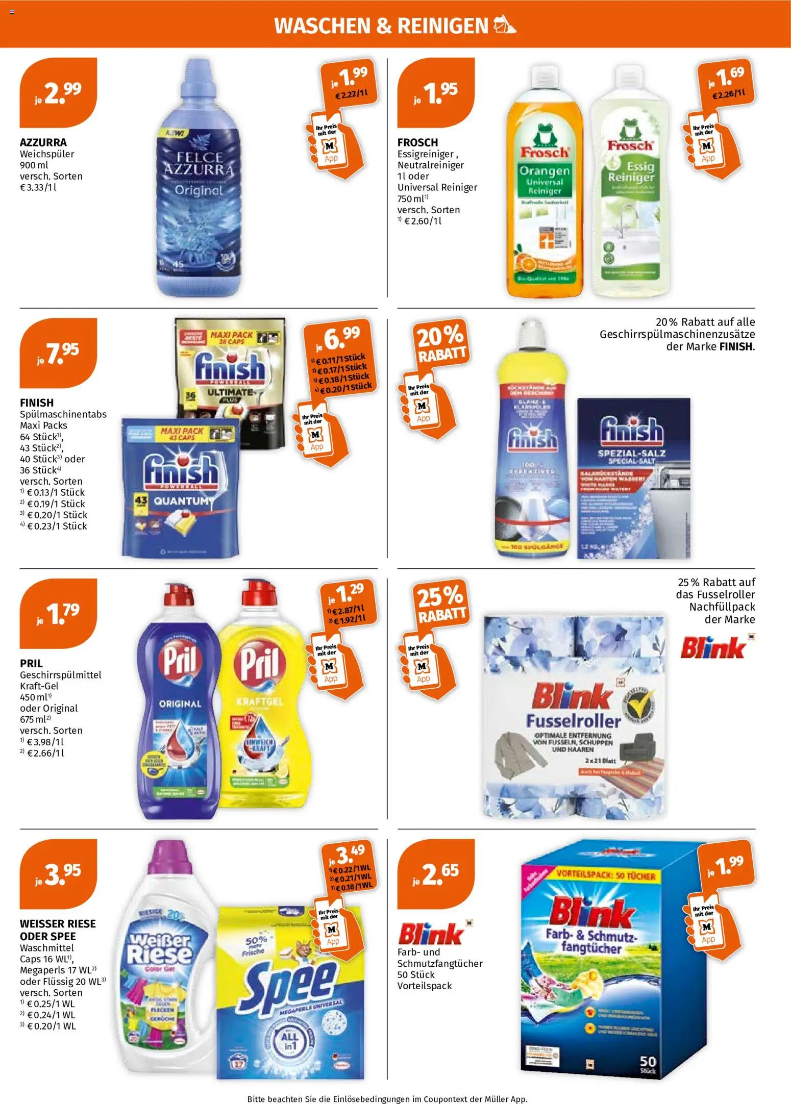 Müller Prospekt – gültig ab 26.10.2026 | Seite: 7 | Produkte: Orangen, Wasser, Waschmittel, Spülmaschinentabs