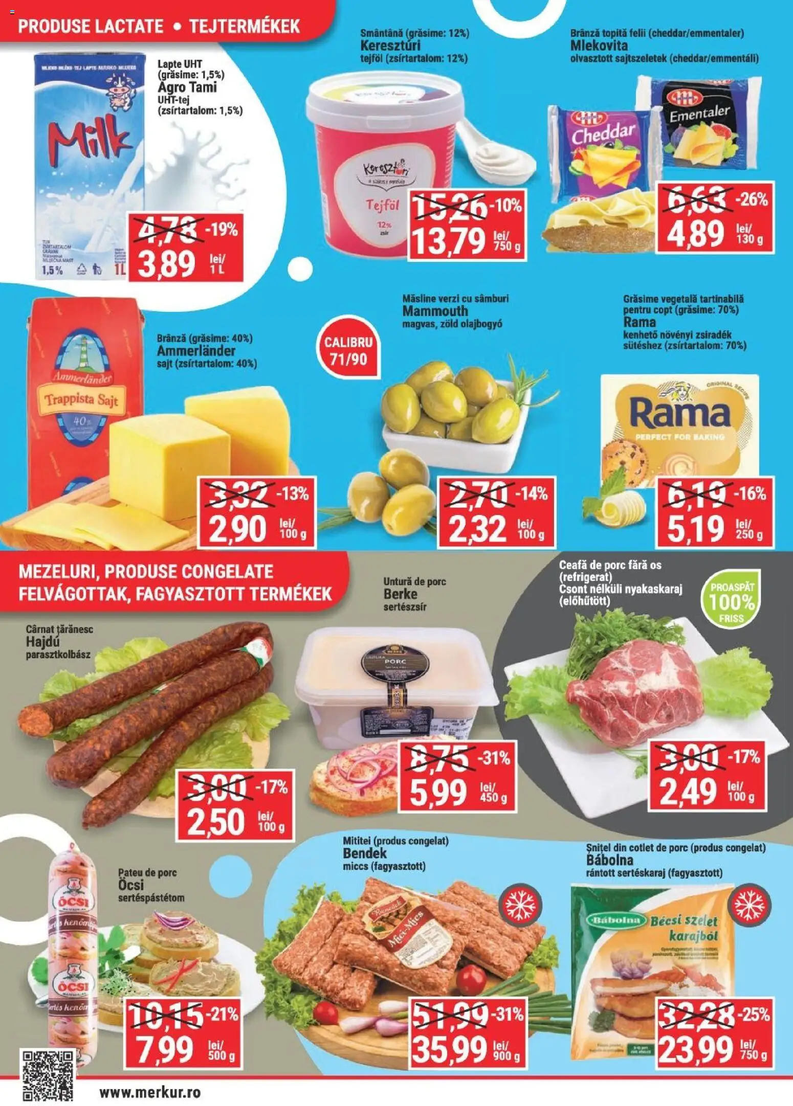 Noul catalog Merkur – valabil de la 11.06.2026 | Pagină: 2 | Produse: Keçeli kalem, Măsline, Lapte, Brânză