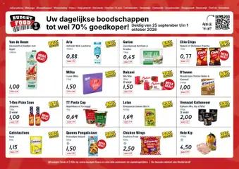 Budget Food folder - Voorbeeld van een folder van Budget Food, geldig van 25-09-2026