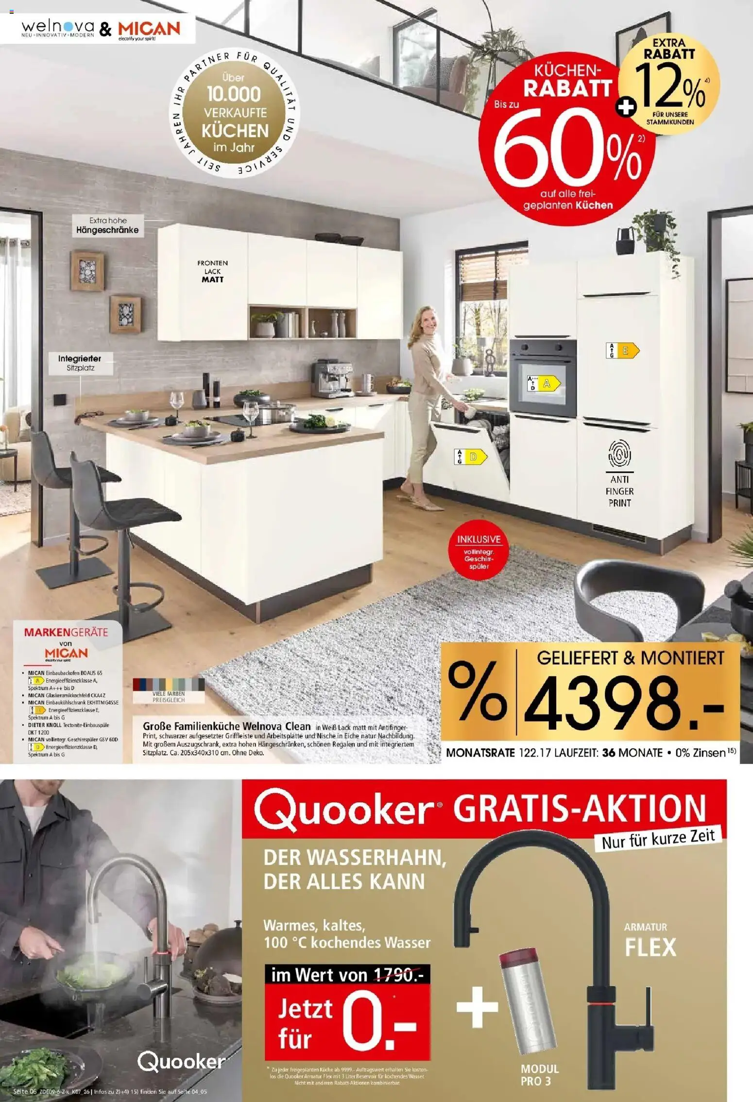 Zurbrüggen Küchen für ihr Zuhause – gültig ab 12.09.2026 | Seite: 6 | Produkte: Geschirrspüler, Küche, Armatur, Wasser