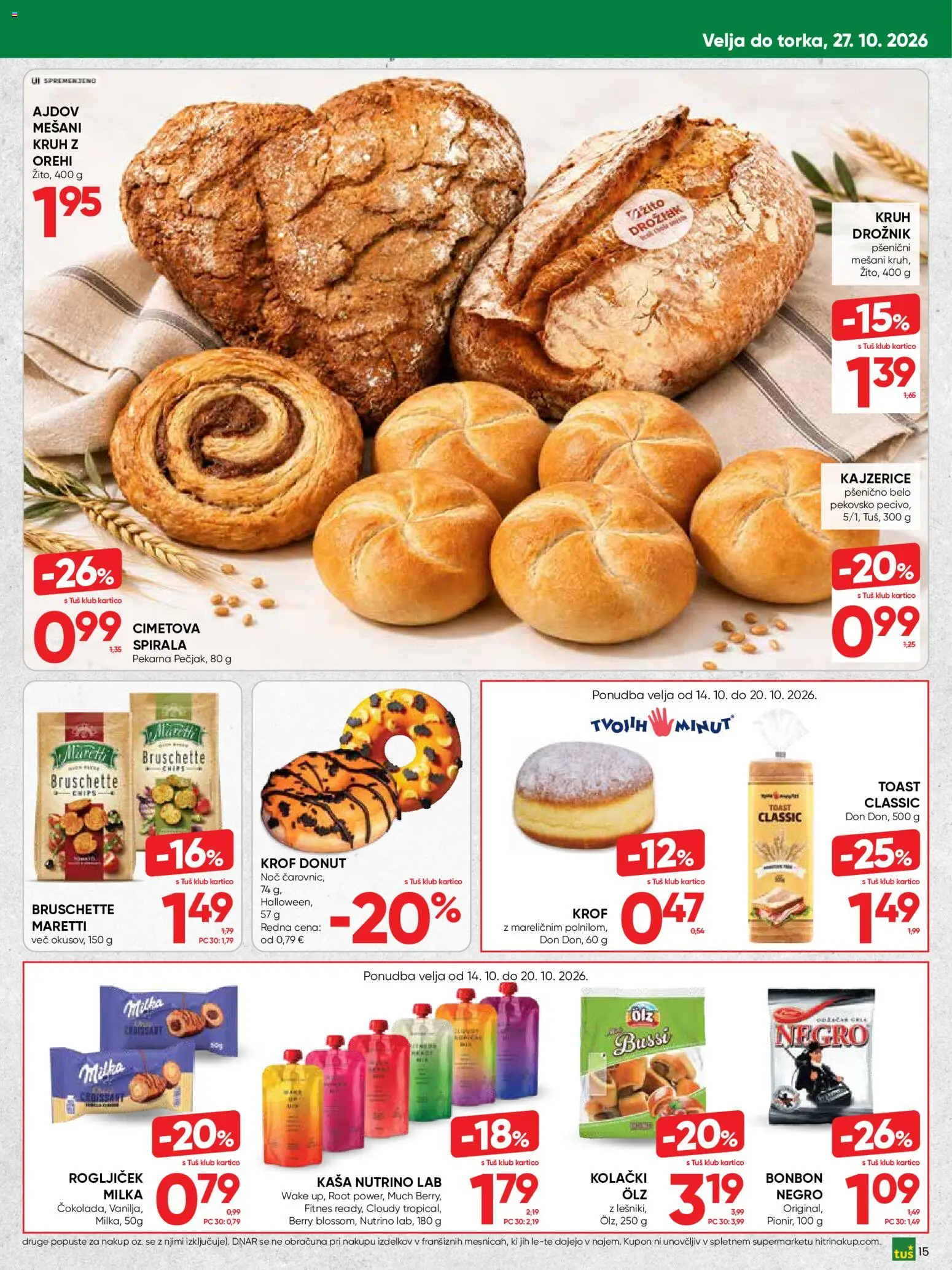 Novi Tuš katalog ponudbe – veljaven od 14.10.2026 | Stran: 15