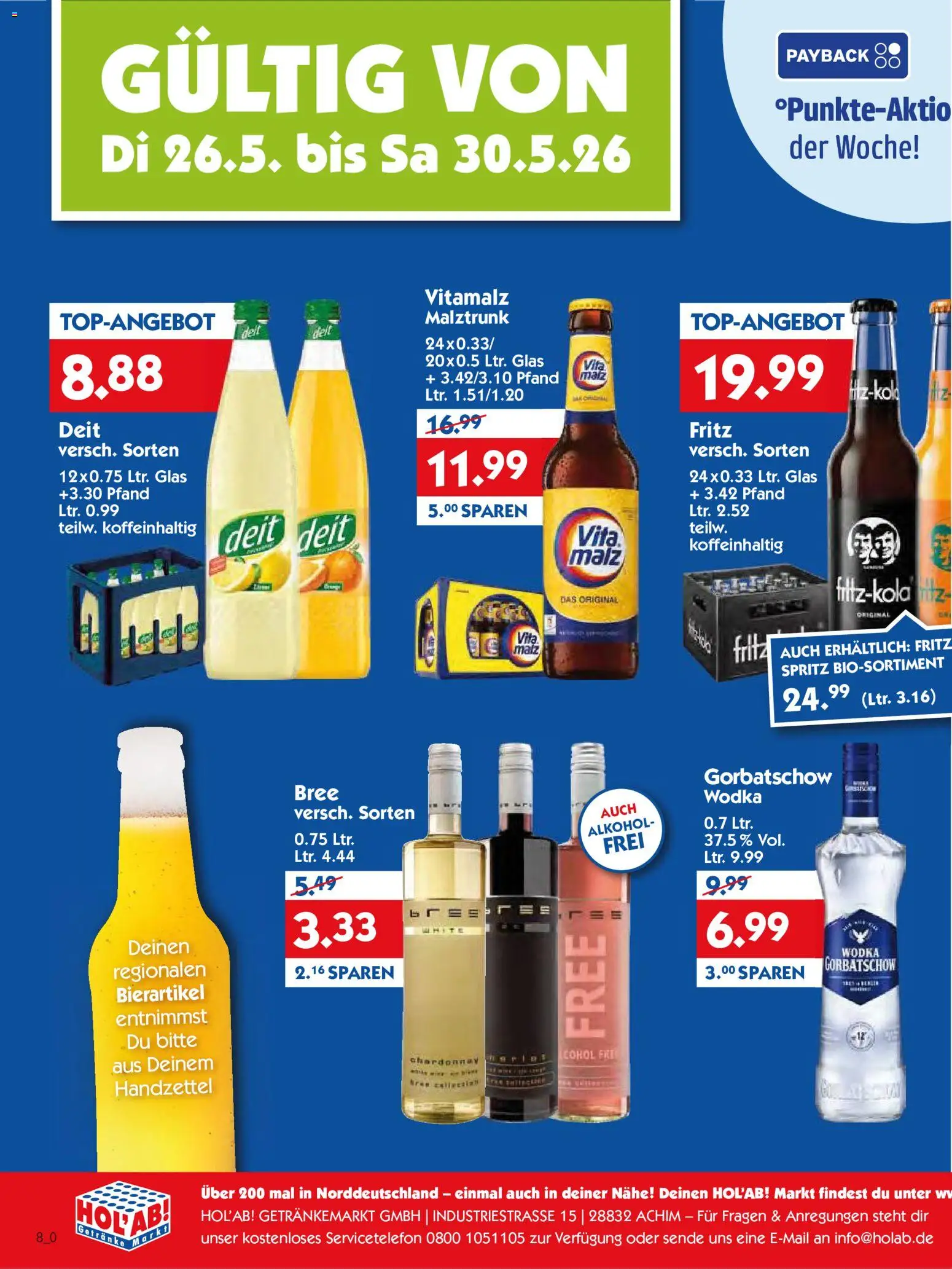 HOL’AB! Prospekt – gültig ab 26.05.2026 | Seite: 2 | Produkte: Bree, Wodka