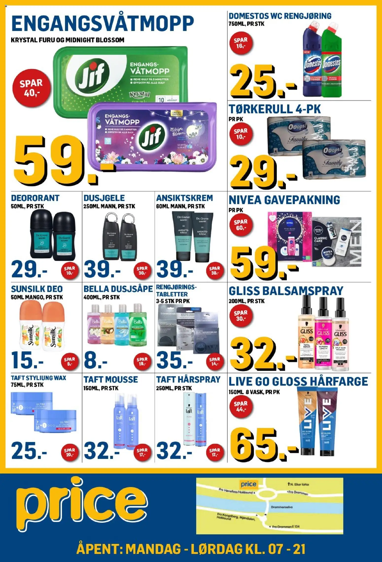 {H1} | Side: 4 | Produkter: Ansiktskrem, Shower Gel, Balsamspray, Hårfarge