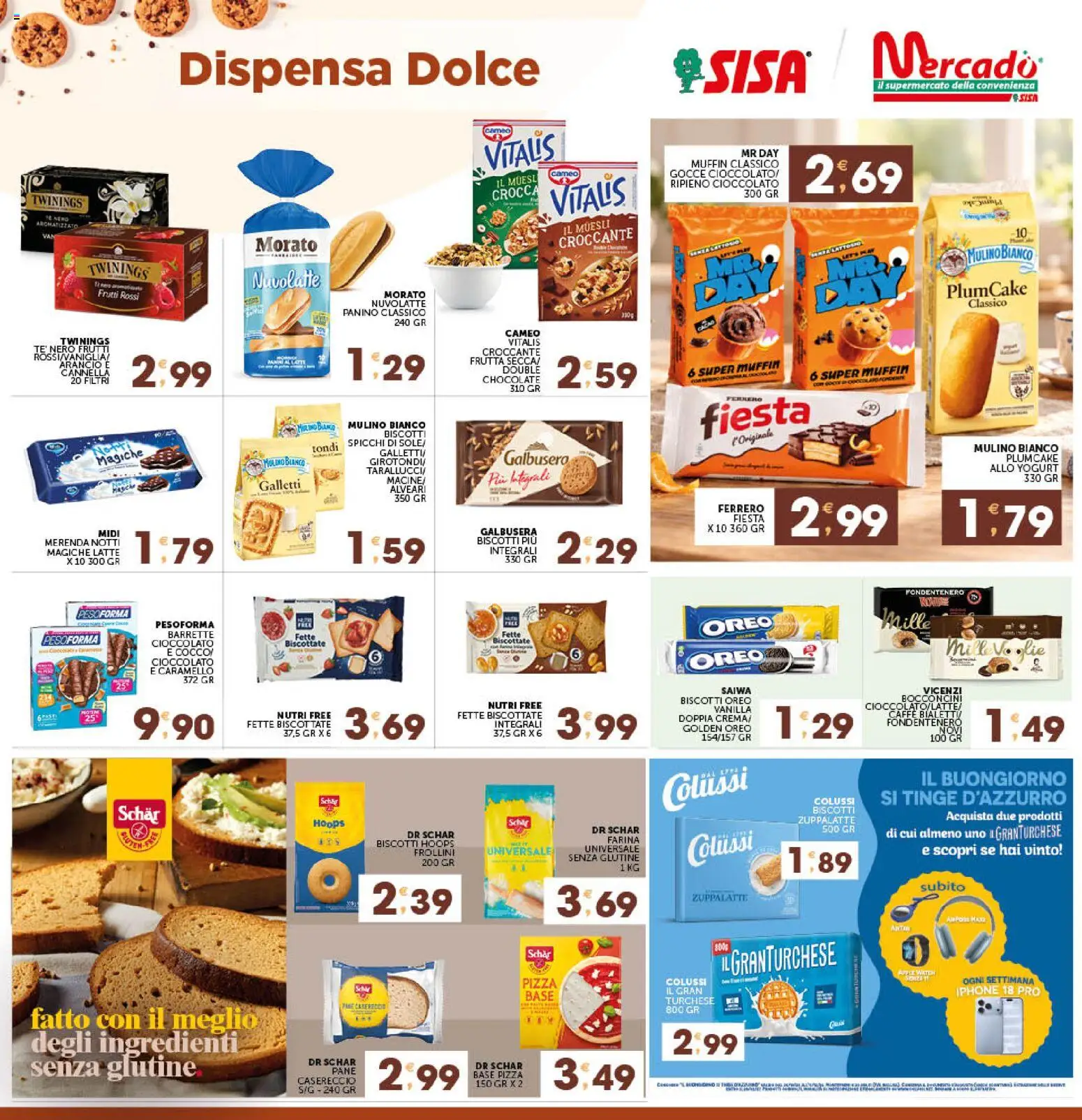 Volantino SISA del 29/10/2026 | Pagina: 15 | Prodotti: Iphone, Latte, Muffin, Fette biscottate