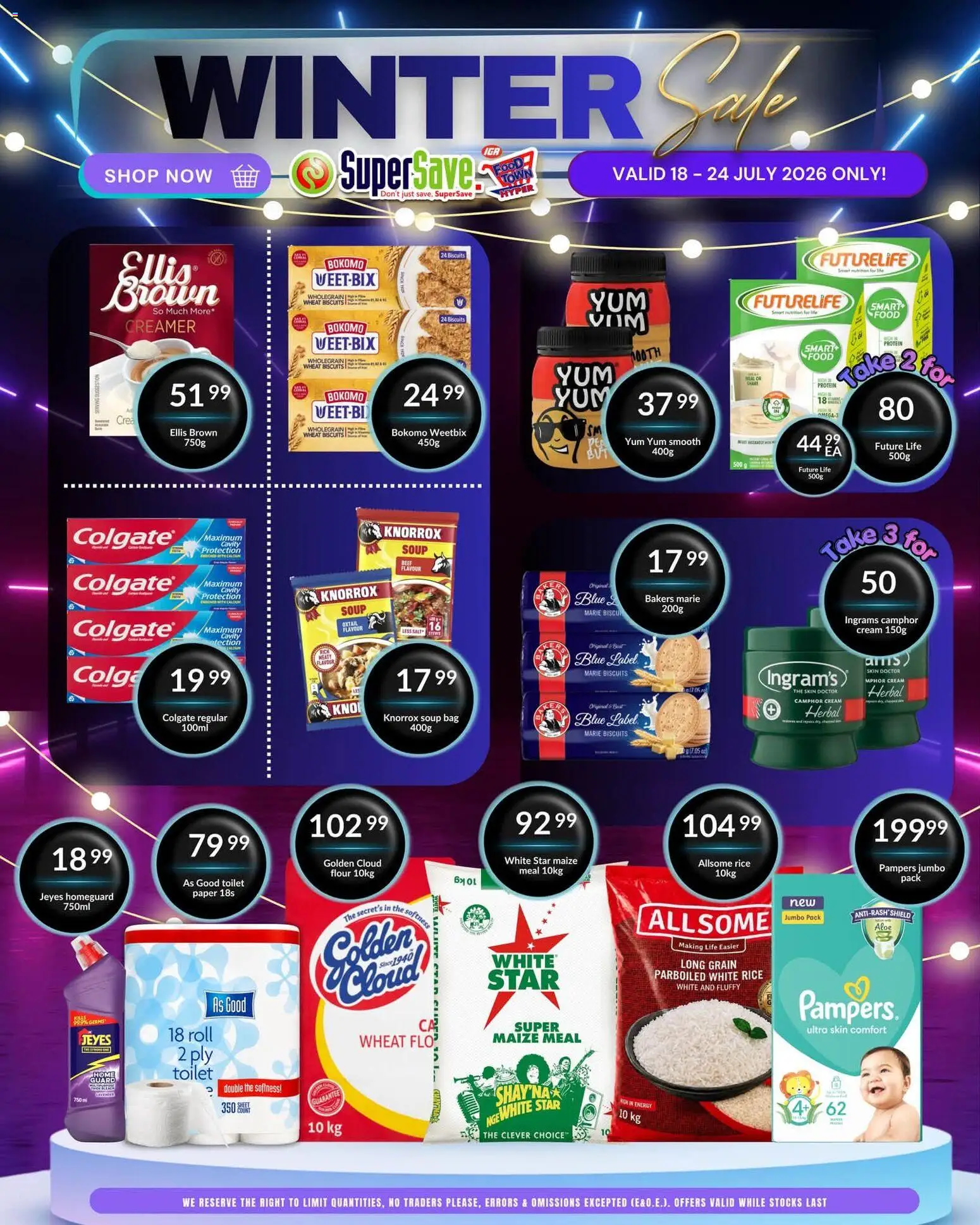 New Super Save catalogue – valid from 18/07/2026 | Page: 2 | Products: Toilet, Creamer, Rice, Paper
