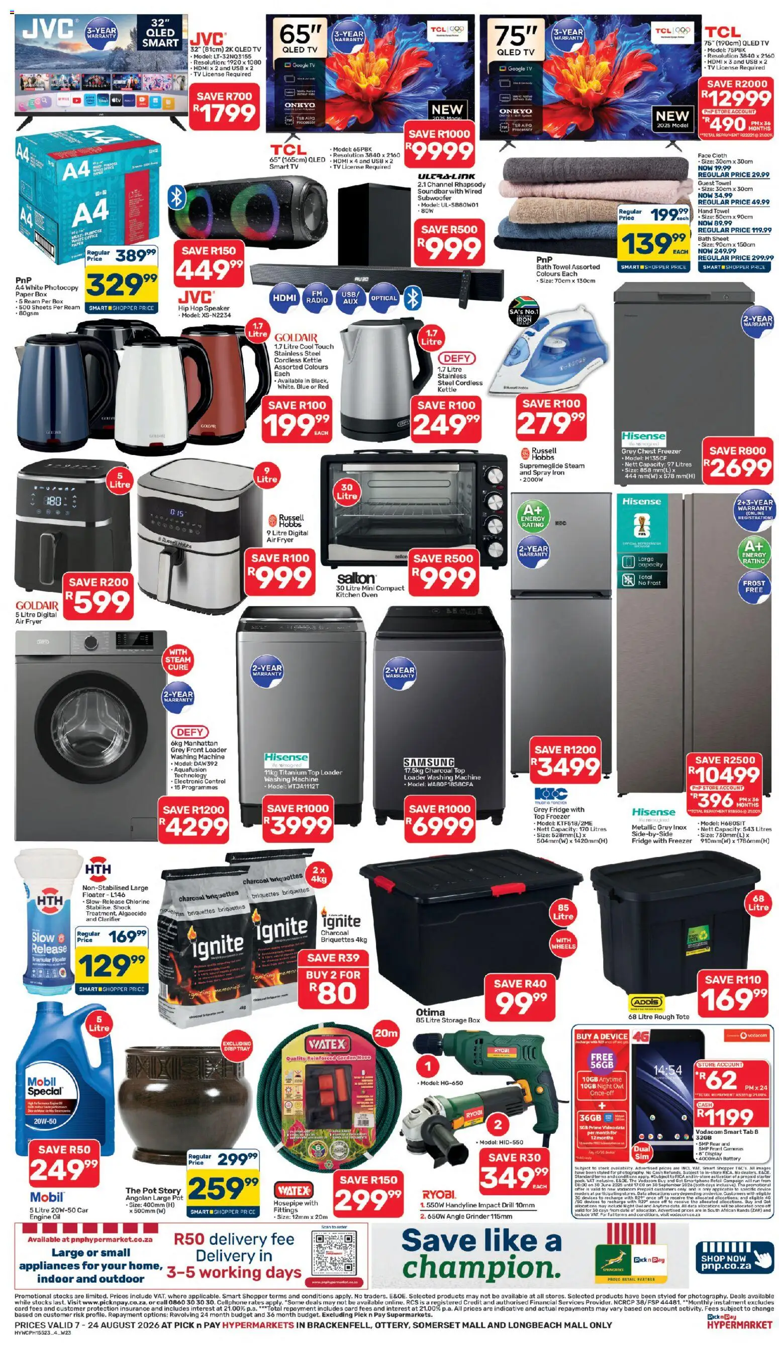 New Pick n Pay catalogue – valid from 07/08/2026 | Page: 4 | Products: Bath sheet, Box, Bath, Towel