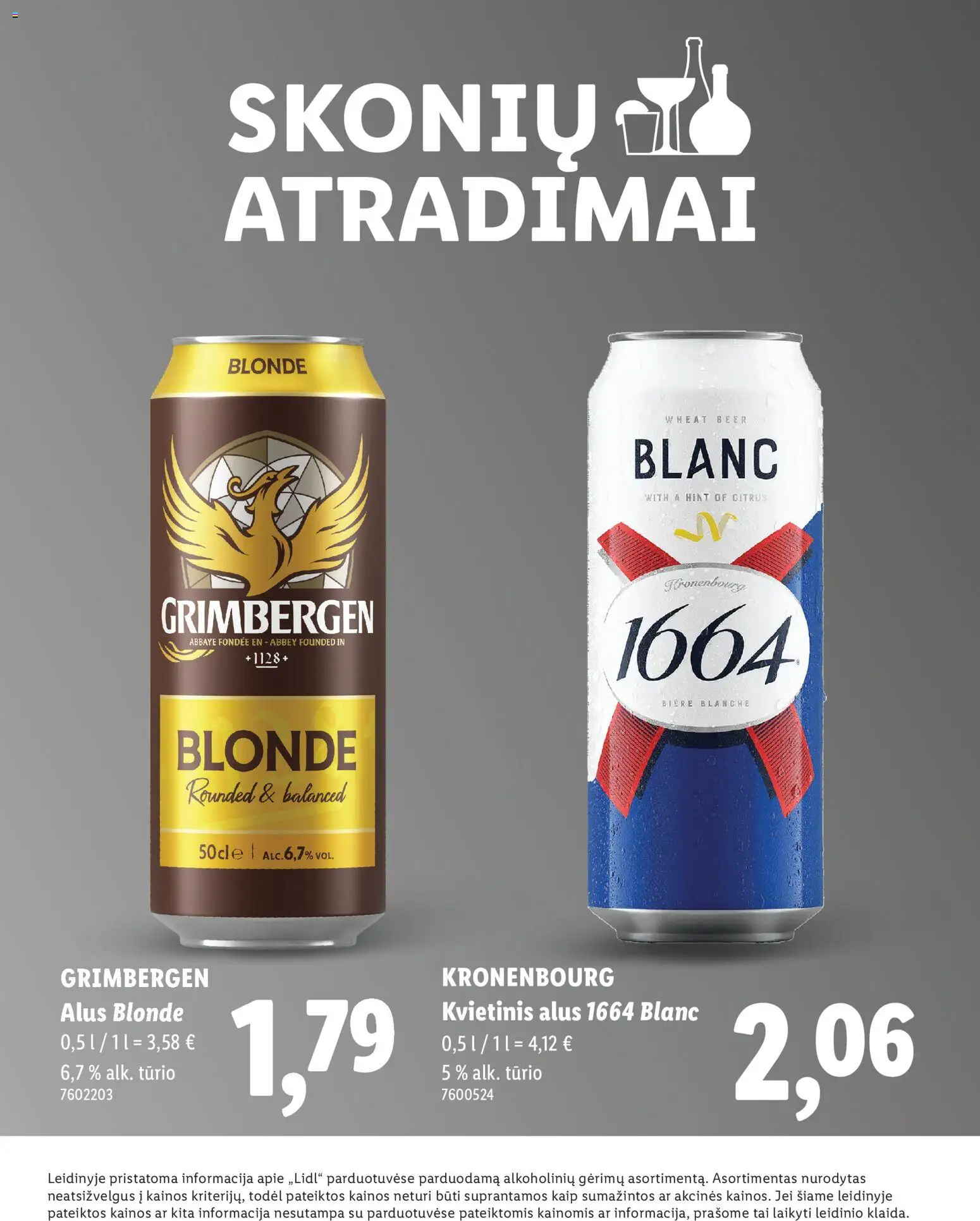LIDL akcijos nuo 2025.12.05 | Puslapis: 22 | Prekių: Alus