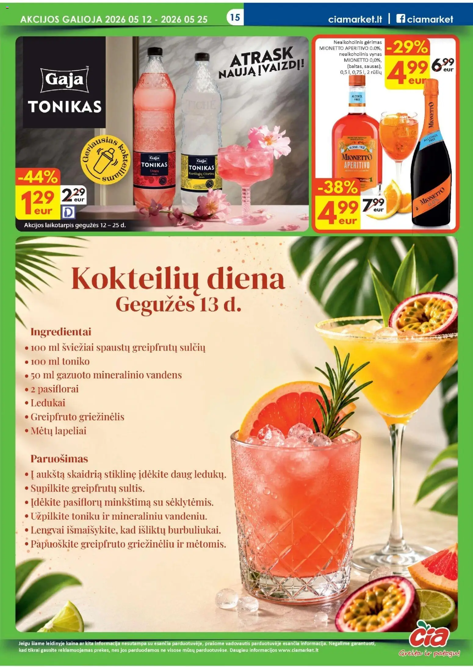 ČIA MARKET akcijos nuo 12.05.2026 | Puslapis: 15